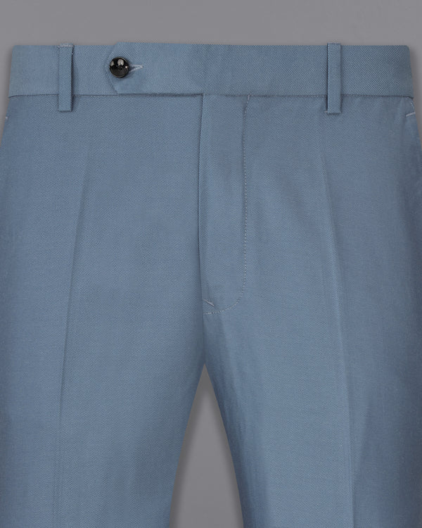 Metallic Blue Premium Cotton Pant T2331-28, T2331-30, T2331-32, T2331-34, T2331-36, T2331-38, T2331-40, T2331-42, T2331-44