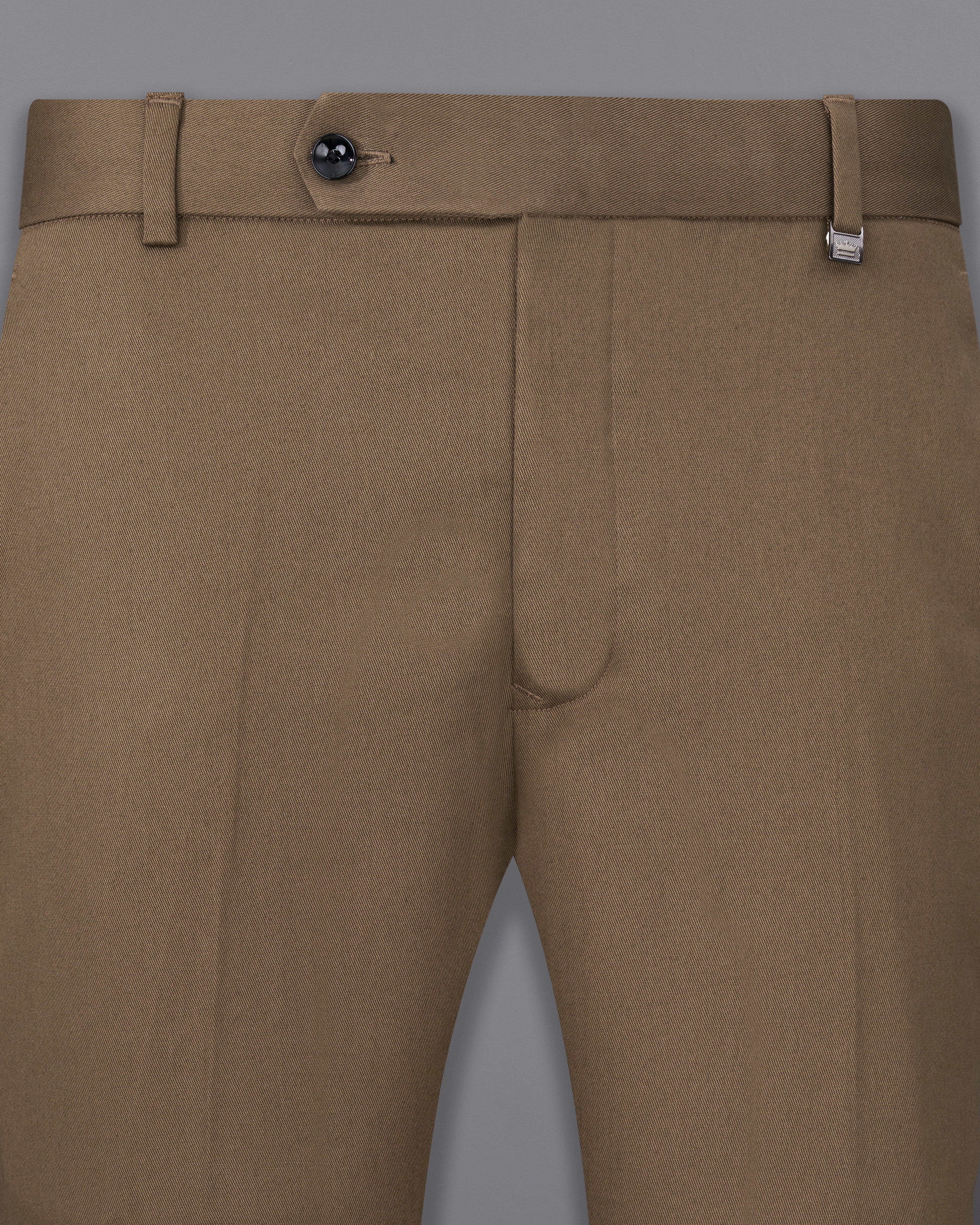 Buy Men Brown Super Slim Fit Check Flat Front Formal Trousers Online -  743899 | Louis Philippe