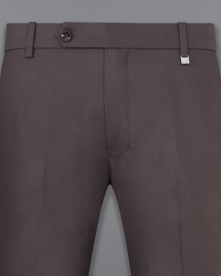 Cliths Mens Formal Trouser Slim Fit black Flat Front Formal Pants For Mens