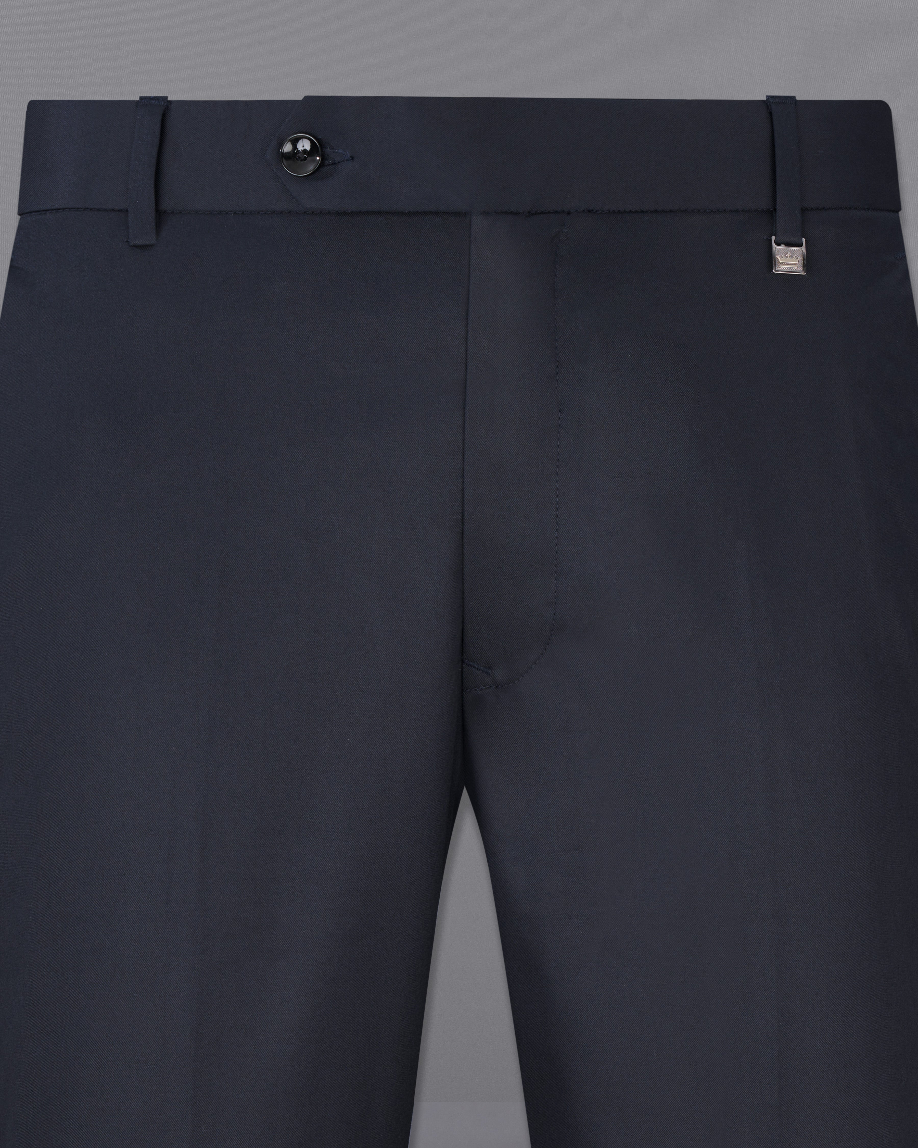 Navy Blue Mens Leather Pants and Shirt Set | HipHopCloset