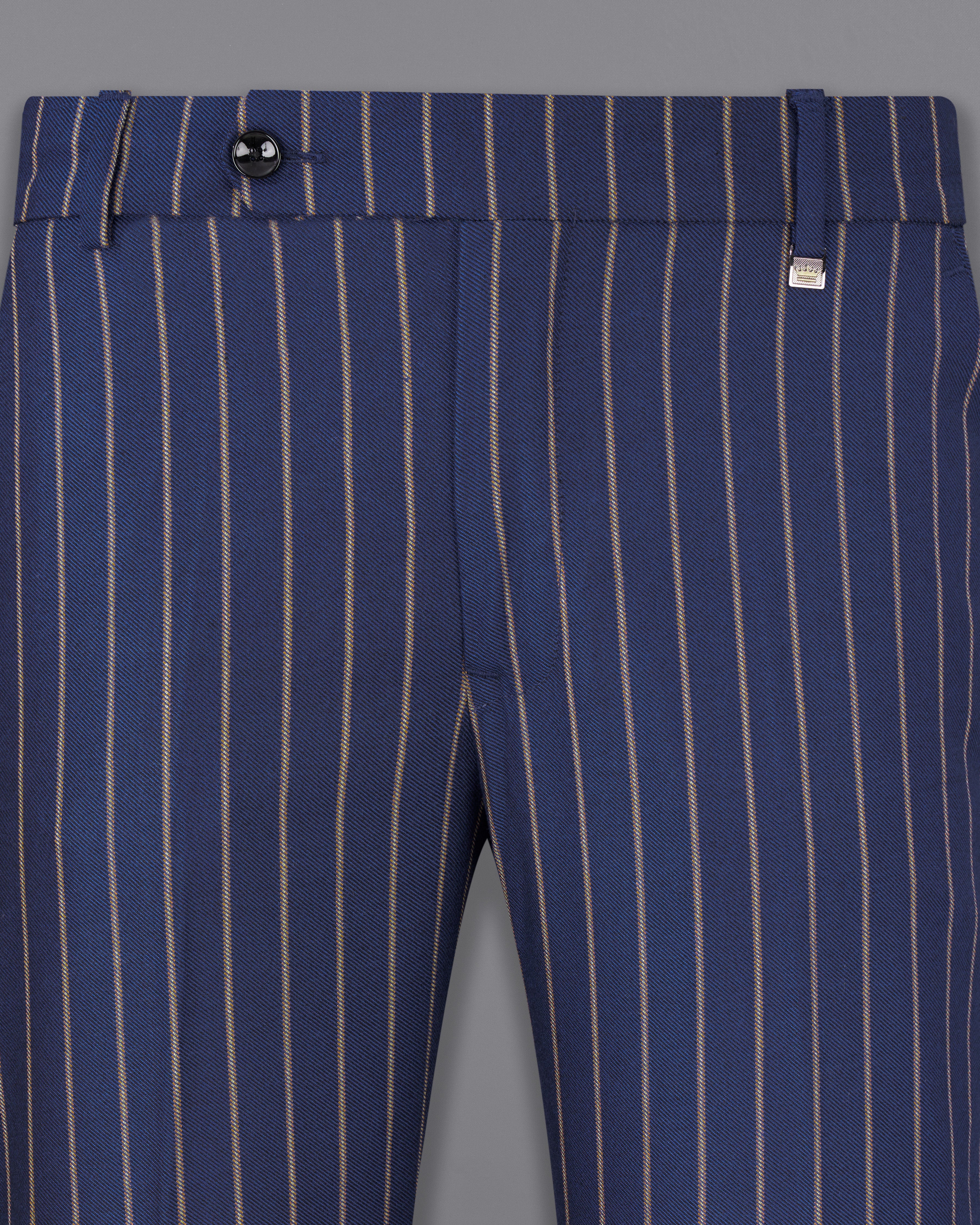 Buy Navy Blue/ Camel Side Stripe Taper Trousers from Next USA