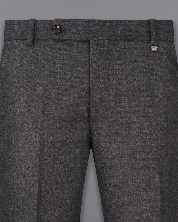 Men Baggy Tweed Pants Thick Wool Blend Formal Suit Straight Trousers  Vintage  eBay