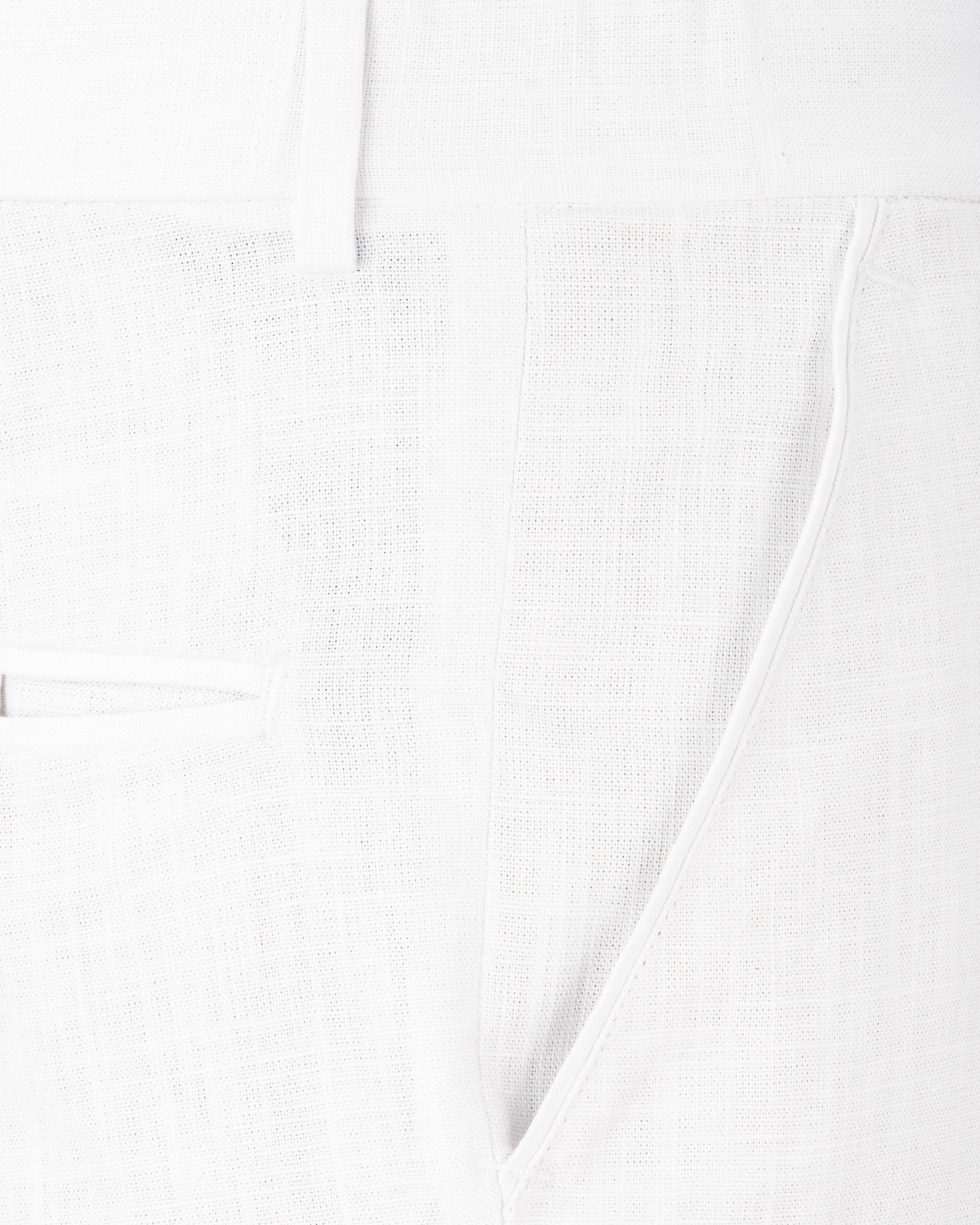 Bright White Luxurious Linen Pant T2544-28, T2544-30, T2544-32, T2544-34, T2544-36, T2544-38, T2544-40, T2544-42, T2544-44