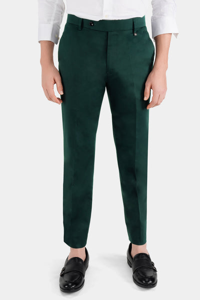 Buy Men Green Solid Super Slim Fit Casual Trousers Online  795631  Peter  England