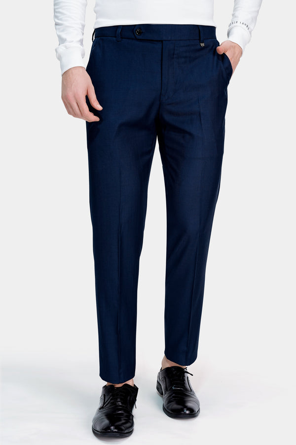 Buy MEN FORMAL TROUSERS Elegant Blue Pant for Men Groomsmen Wear Online in  India  Etsy