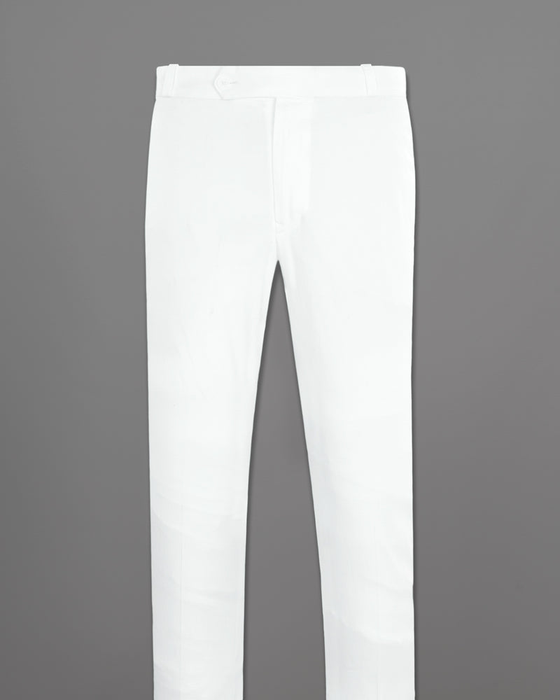 SNOW WHITE REGULAR FIT PREMIUM COTTON PANT