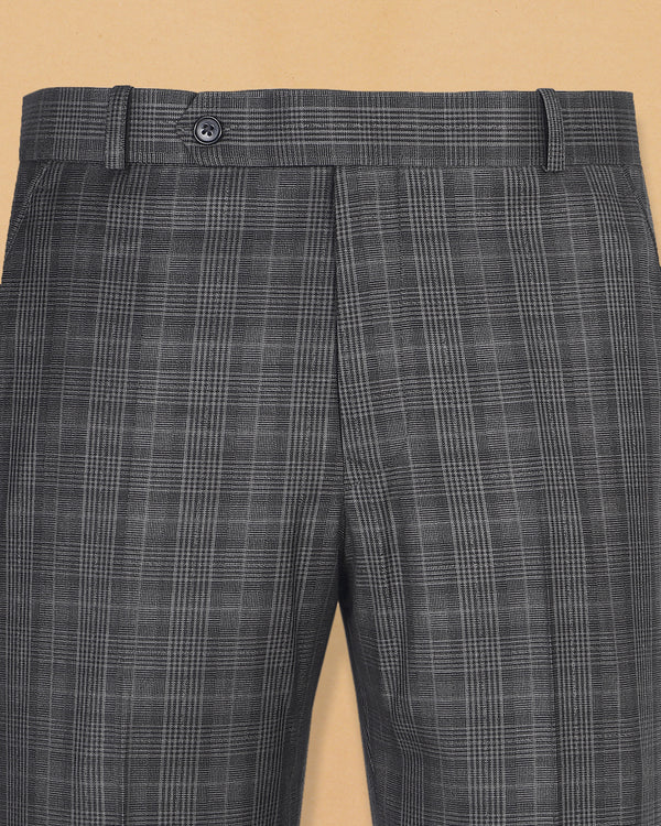 Fossil Grey Plaid Formal Pant T391-32, T391-40, T391-28, T391-30, T391-42, T391-38, T391-44, T391-34, T391-36