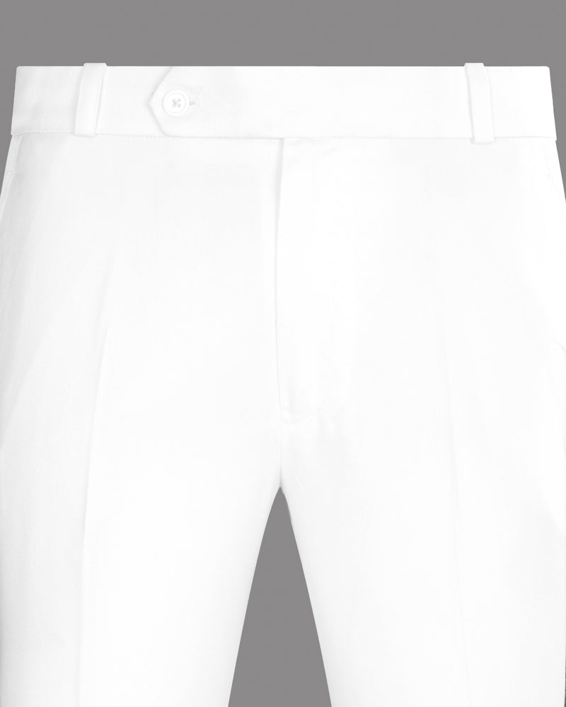 White Tuxedo Slim Fit Dress Pants  ÃZARMAN