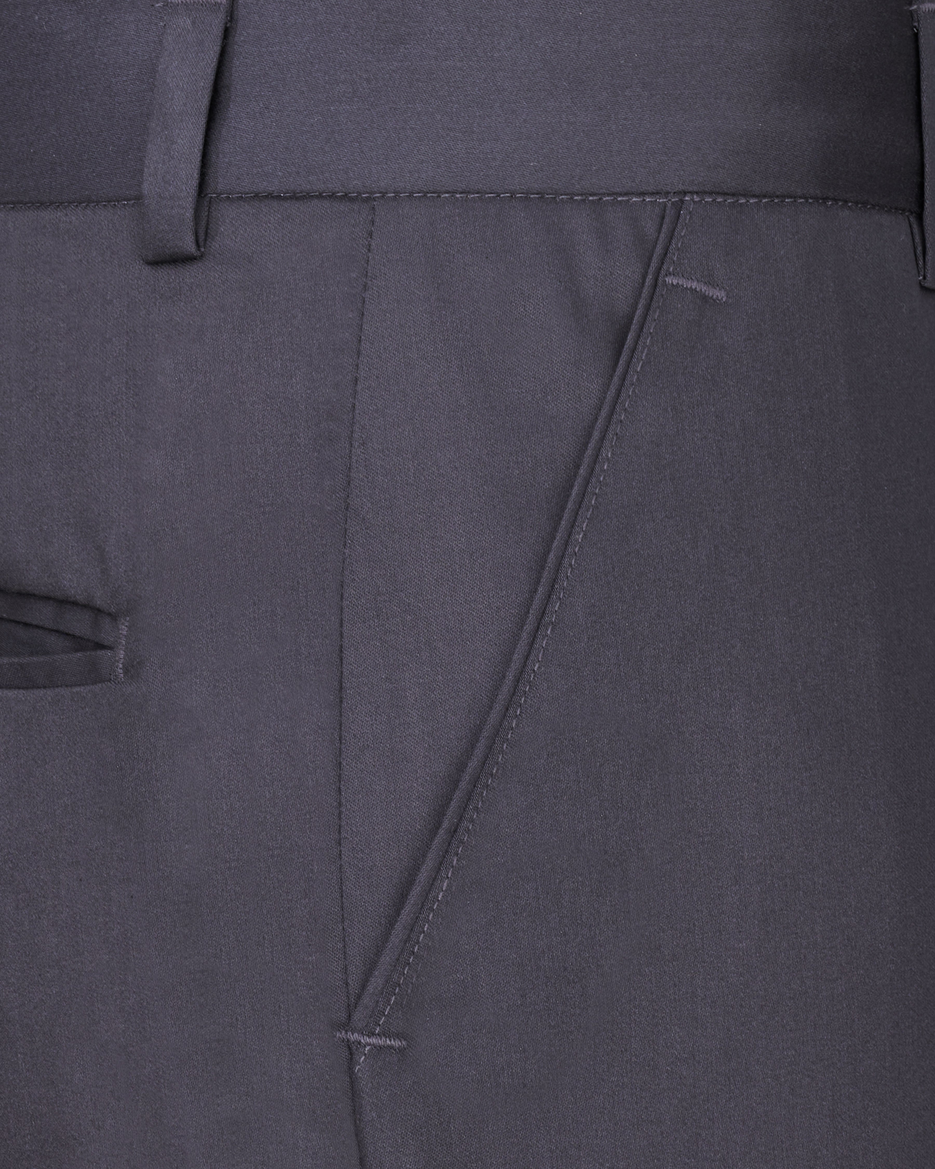 Porpoise Grey Subtle Sheen Wool Blend pant