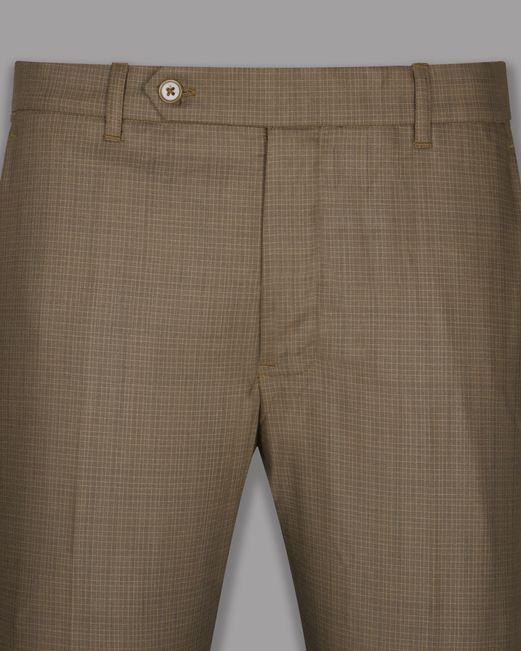 Espresso Brown Micro Checked Wool Rich Pant T675-38, T675-40, T675-36, T675-28, T675-30, T675-34, T675-42, T675-44, T675-32