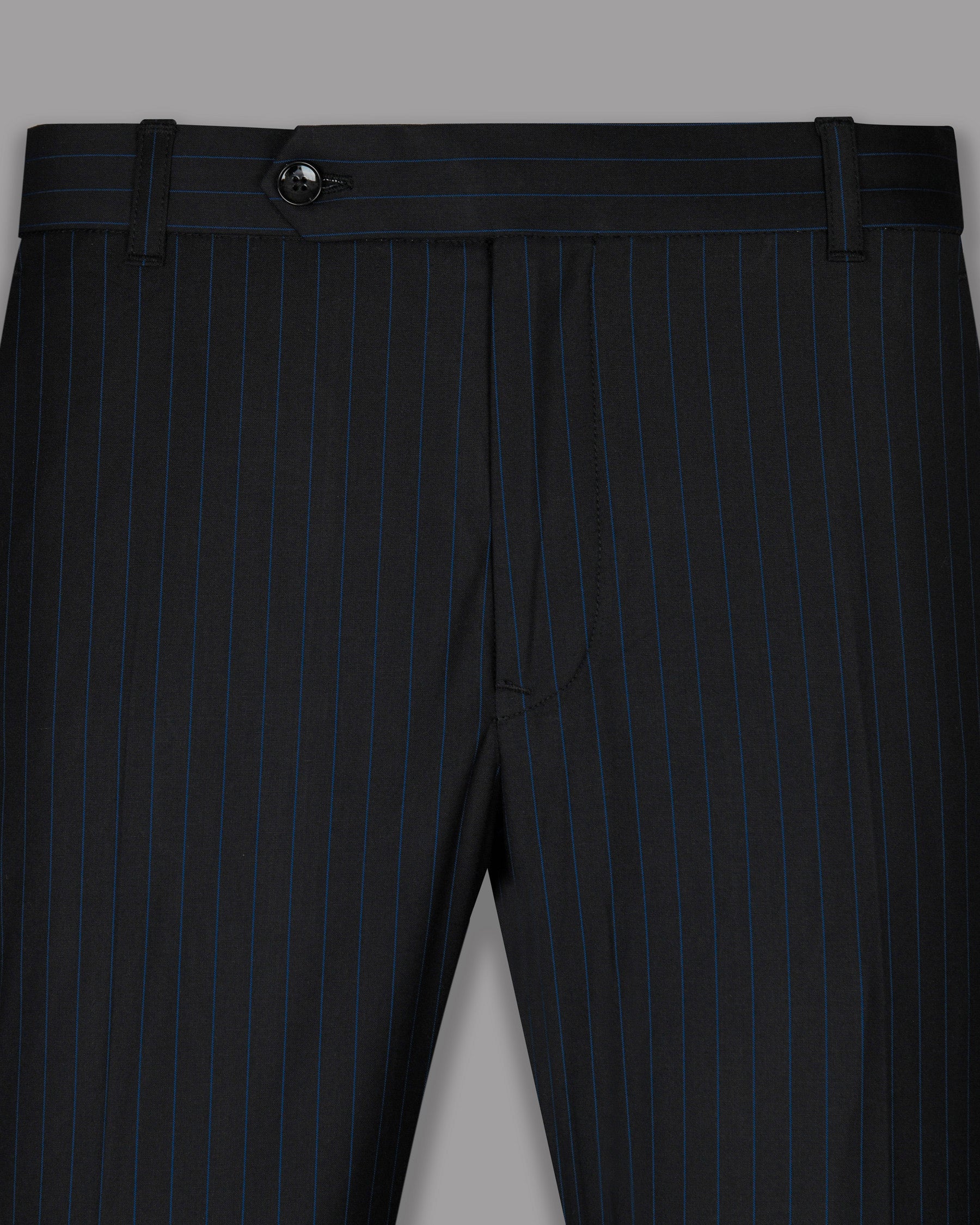 jade Black Striped Wool Blend Pant T768-28, T768-30, T768-36, T768-38, T768-40, T768-42, T768-44, T768-32, T768-34