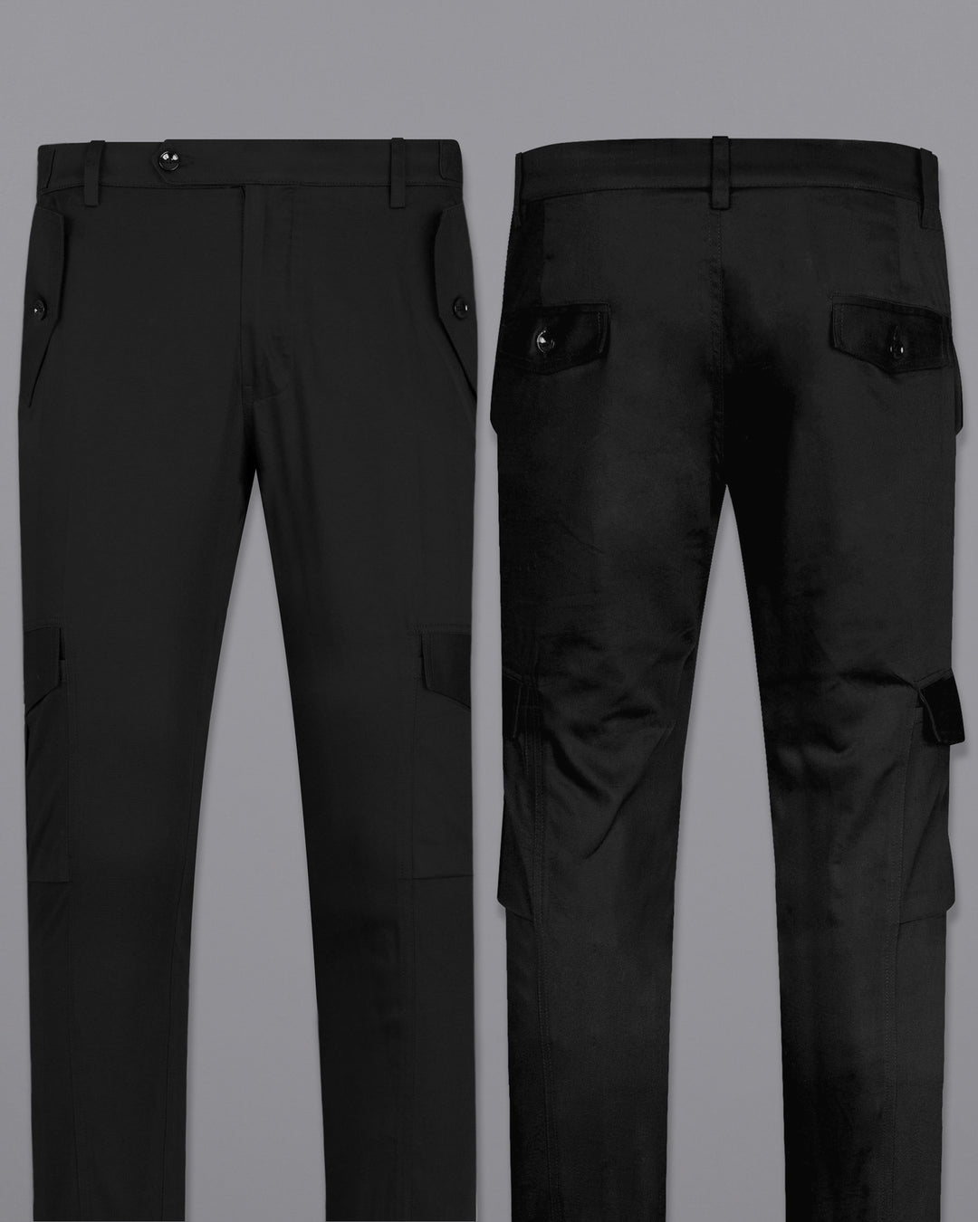 Black Squad 12 Pocket Cargo pants  Bottomwear  The Seed Store