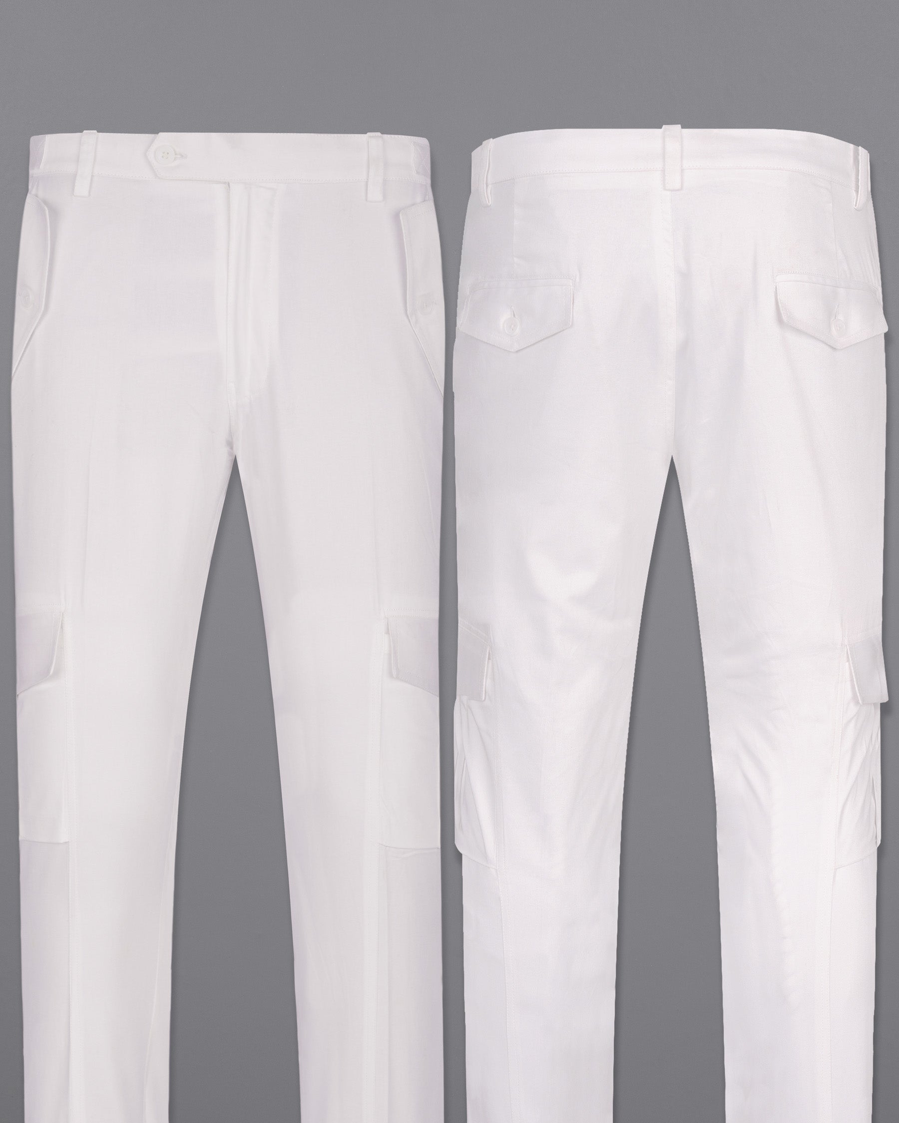 Bright White Super Soft Premium Cotton Cargo Pant T901-CRG-28, T901-CRG-30, T901-CRG-32, T901-CRG-34, T901-CRG-36, T901-CRG-38, T901-CRG-40, T901-CRG-42, T901-CRG-44