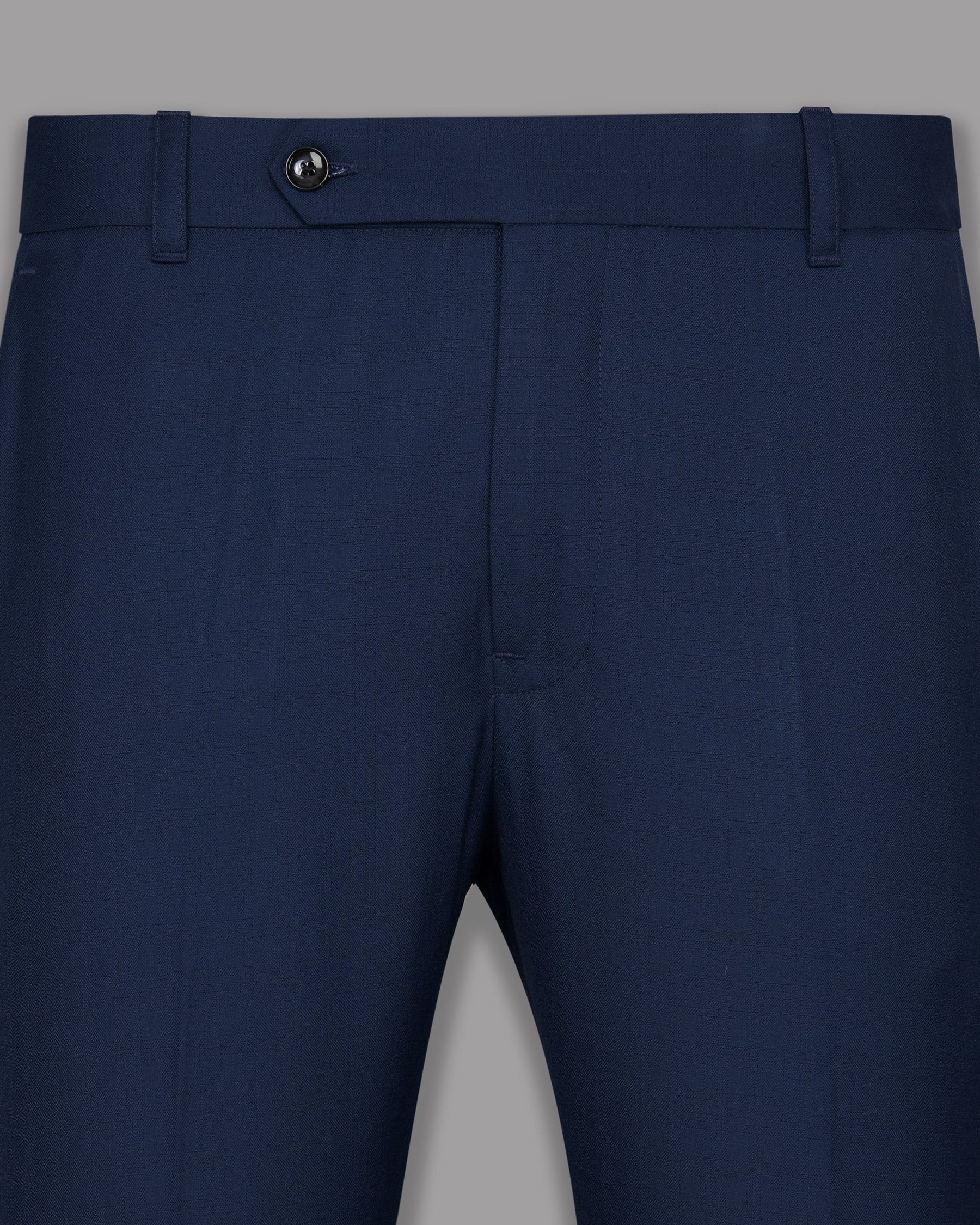 Navy Subtle Checked Wool-Silk Blend Pant T947-30, T947-40, T947-38, T947-34, T947-32, T947-44, T947-28, T947-36, T947-42
