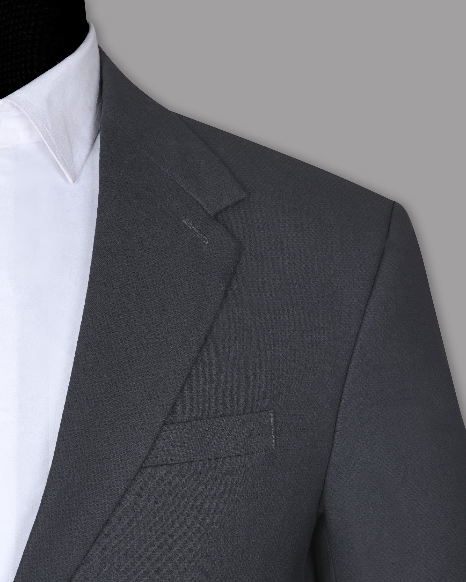 Grey Textured Cotton Trench Coat TCB04SB-36, TCB04SB-38, TCB04SB-40, TCB04SB-42, TCB04SB-44, TCB04SB-46, TCB04SB-48, TCB04SB-50, TCB04SB-52, TCB04SB-54, TCB04SB-56, TCB04SB-58, TCB04SB-60