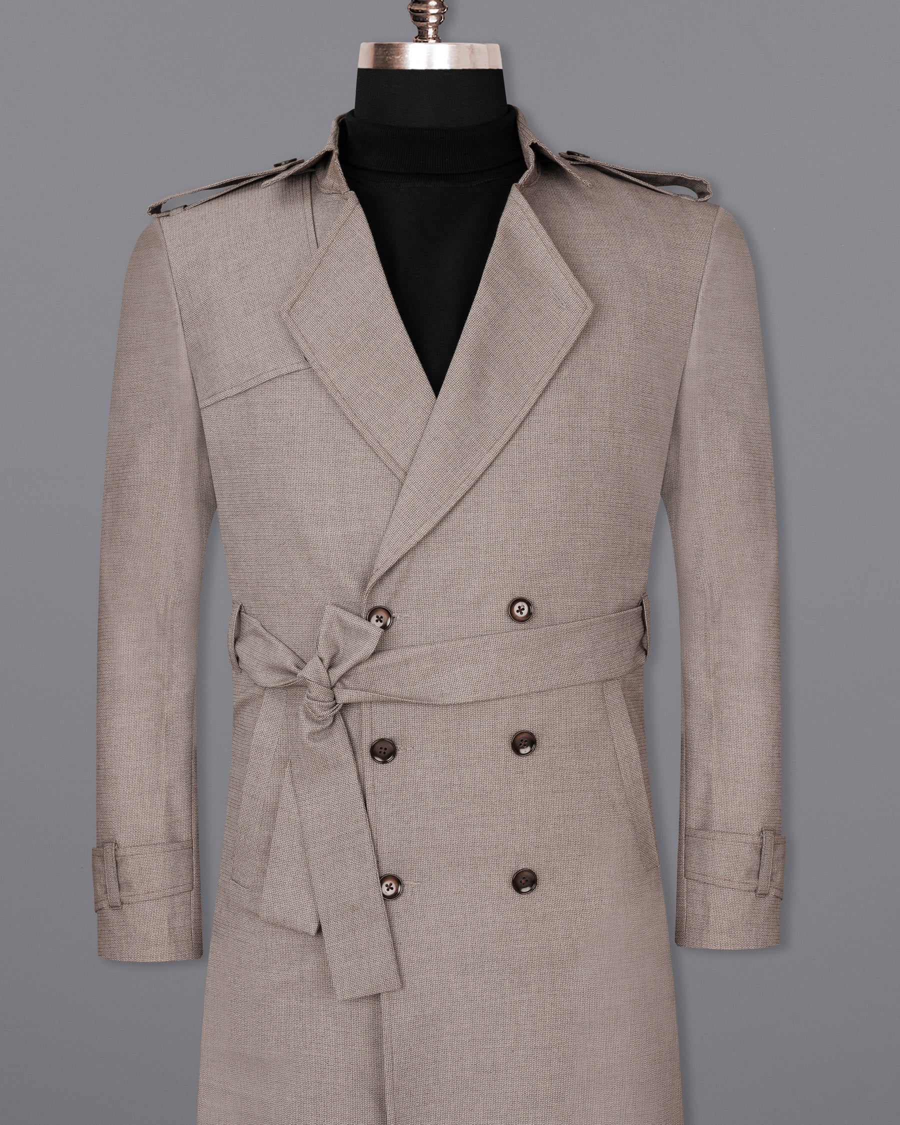 Mens overcoat with belt hotsell