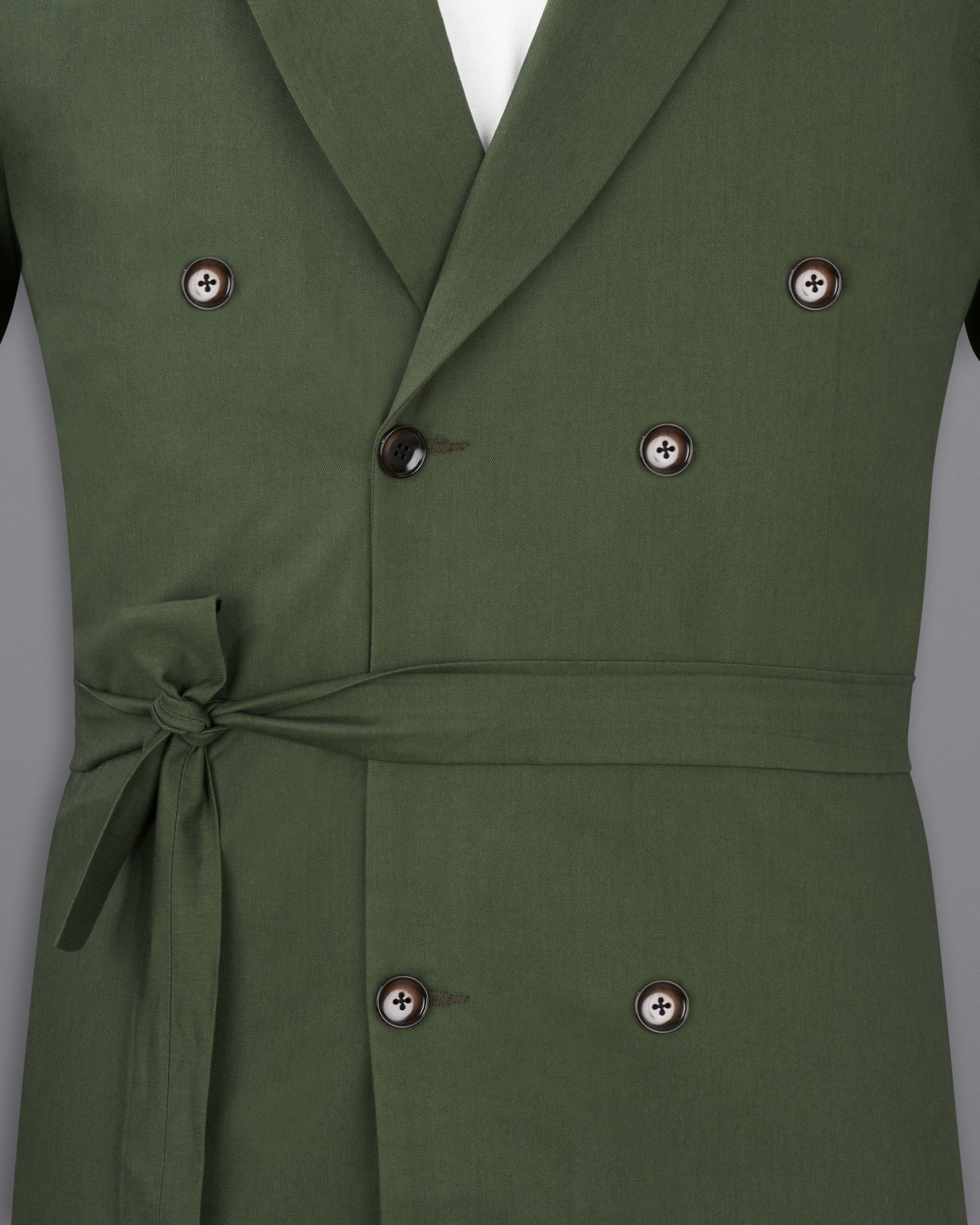 Rifle Green Premium Cotton Designer Trench Coat With Pant TCPT2323-D35-36, TCPT2323-D35-38, TCPT2323-D35-40, TCPT2323-D35-42, TCPT2323-D35-44, TCPT2323-D35-46, TCPT2323-D35-48, TCPT2323-D35-50, TCPT2323-D35-52, TCPT2323-D35-54, TCPT2323-D35-56, TCPT2323-D35-58, TCPT2323-D35-60