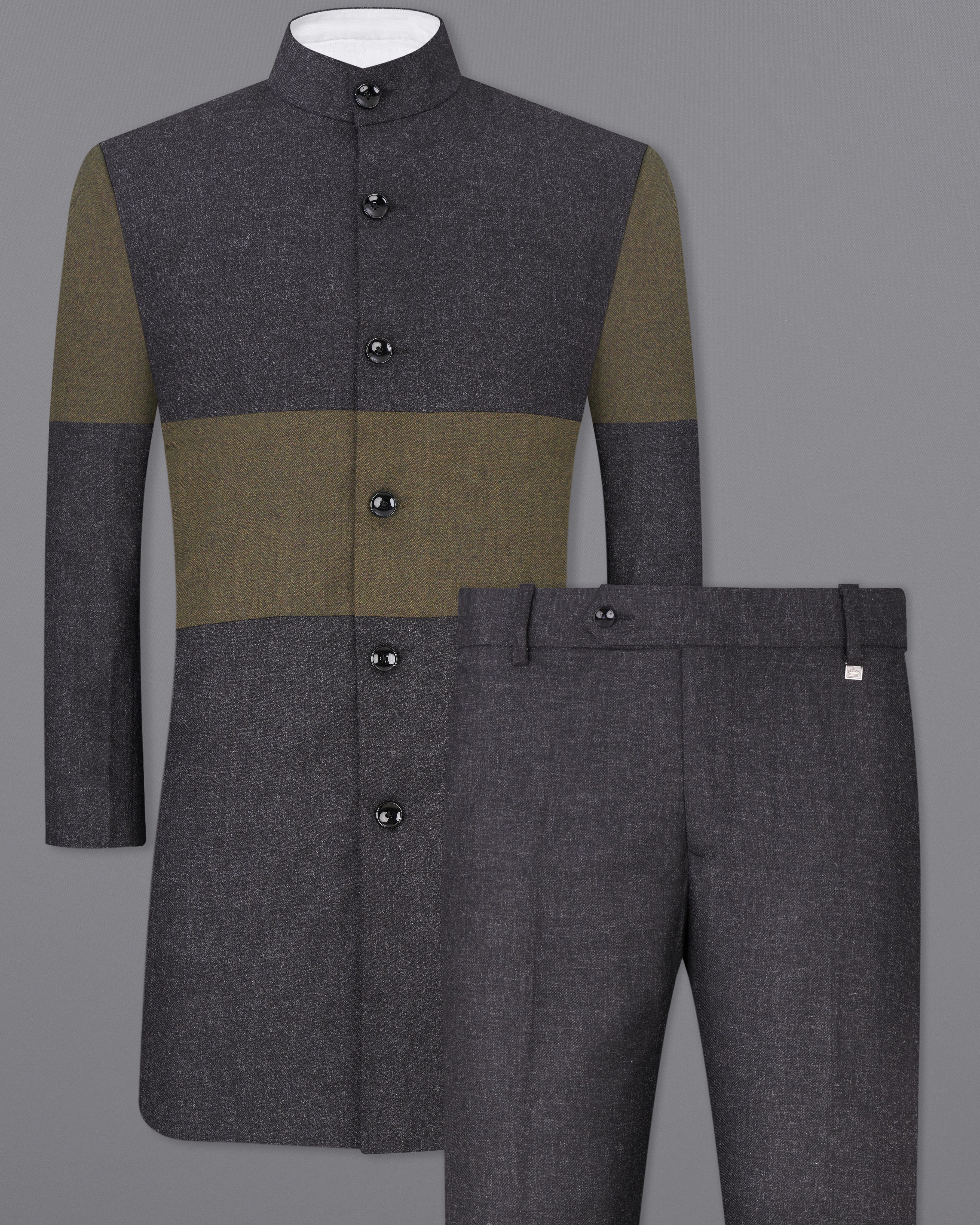 Piano Gray Wool Rich Designer Trench Coat with Pants TCPT2515-D239-36, TCPT2515-D239-38, TCPT2515-D239-40, TCPT2515-D239-42, TCPT2515-D239-44, TCPT2515-D239-46, TCPT2515-D239-48, TCPT2515-D239-50, TCPT2515-D239-52, TCPT2515-D239-54, TCPT2515-D239-56, TCPT2515-D239-58, TCPT2515-D239-60