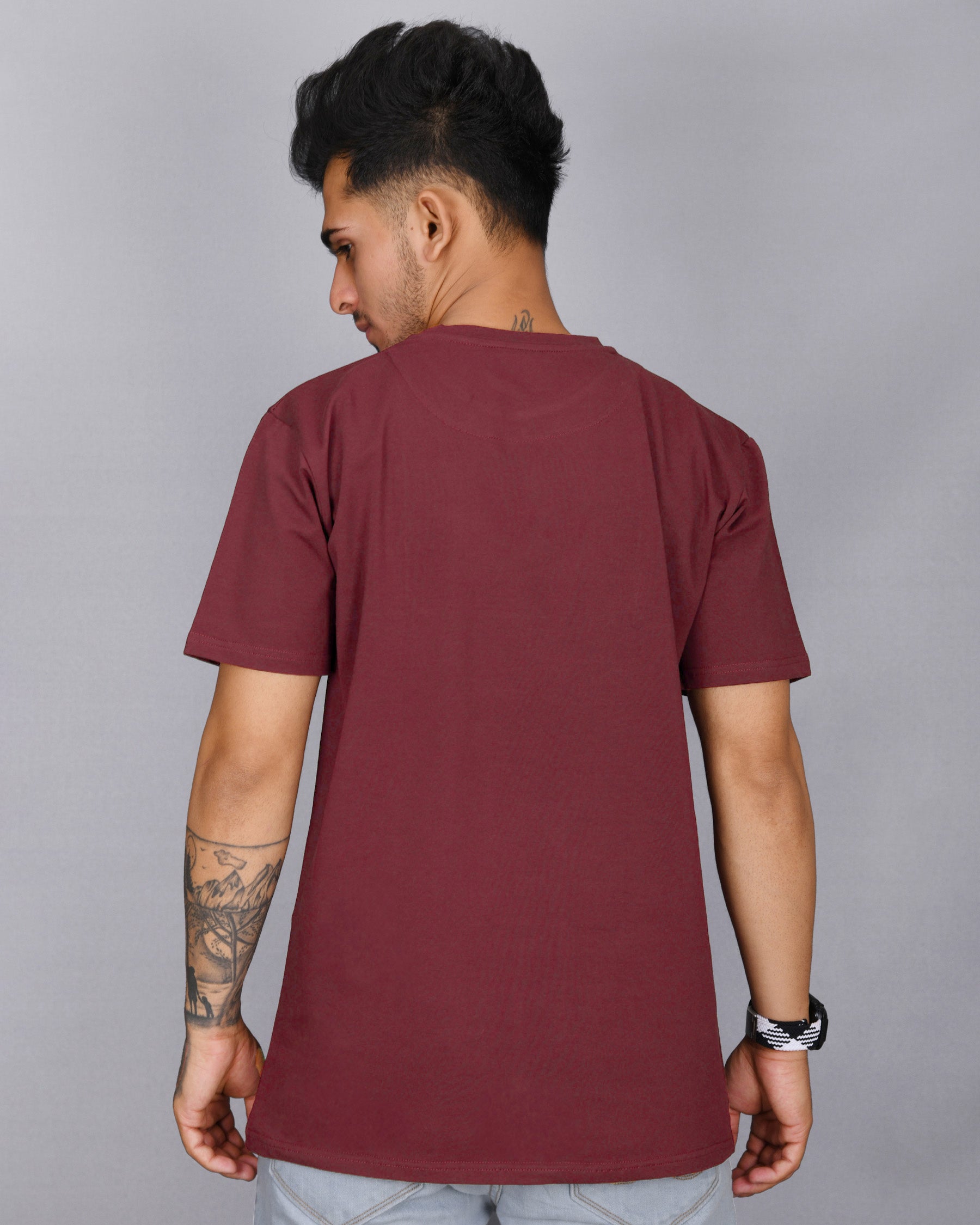 Burgandy Super Soft Premium Organic Cotton T-shirt