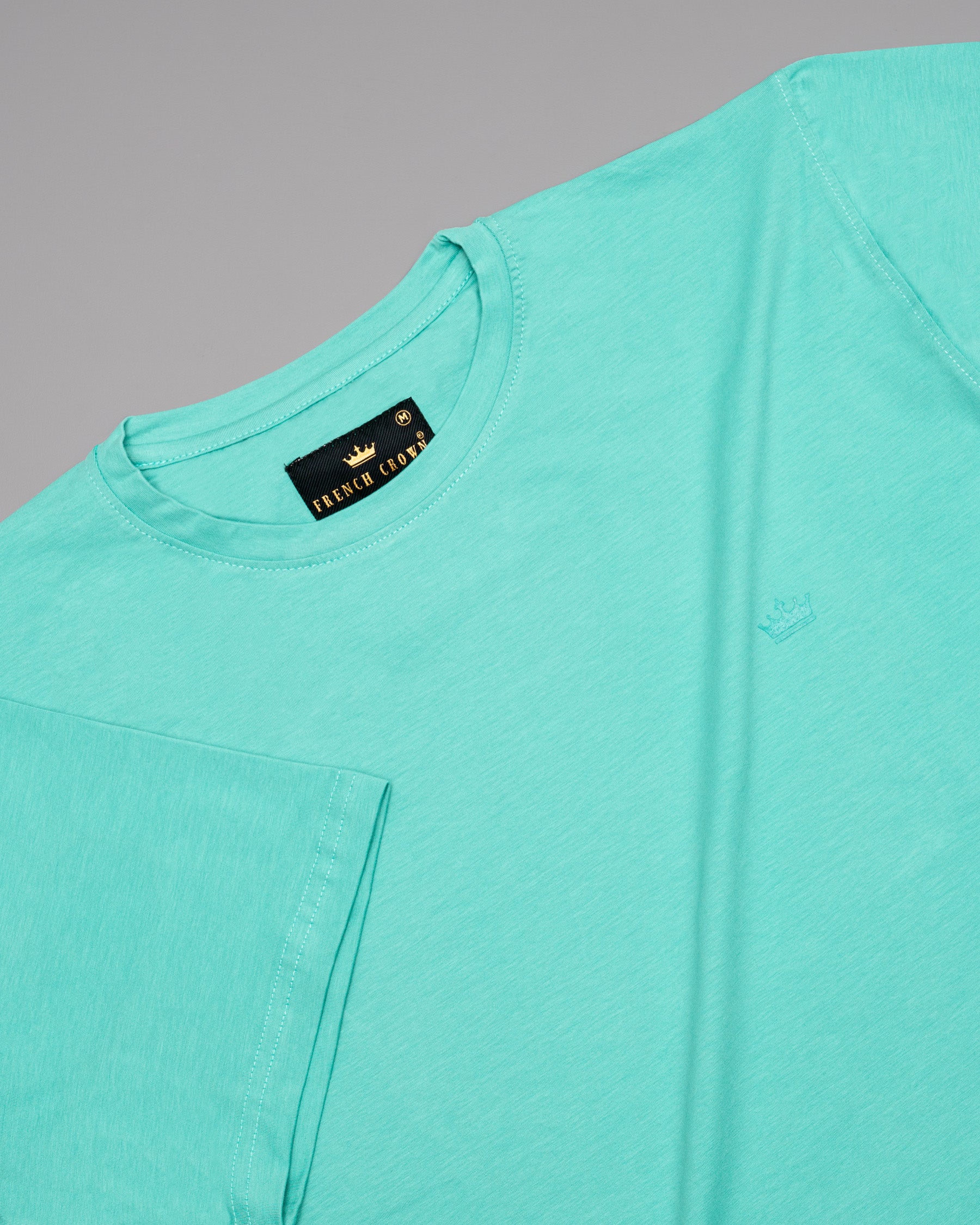Scuba Blue Super Soft Premium Organic Cotton T-shirt TS025-S, TS025-M, TS025-L, TS025-XXL, TS025-XL