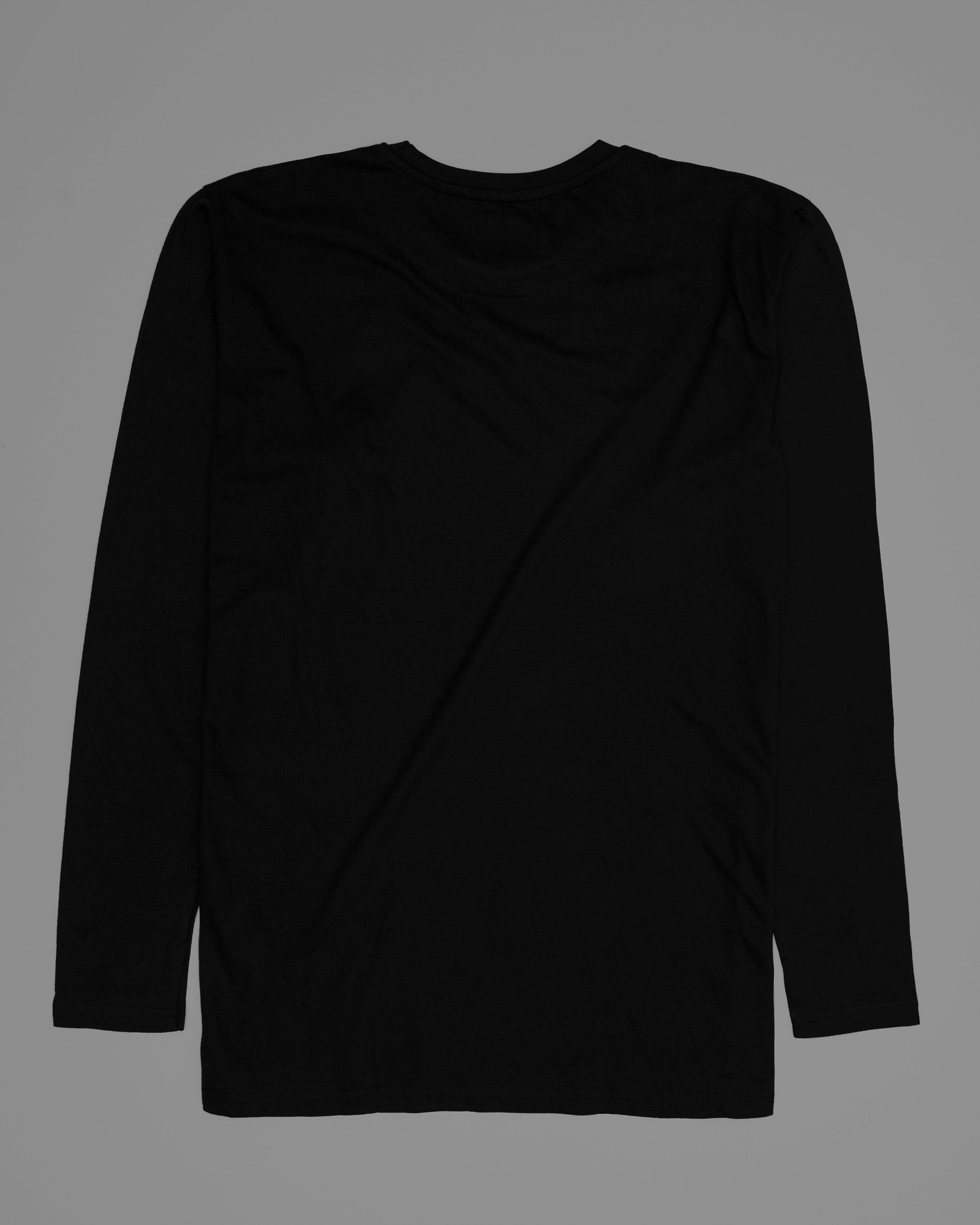 Jet Black Full-Sleeve Super Soft Organic Cotton T-Shirt