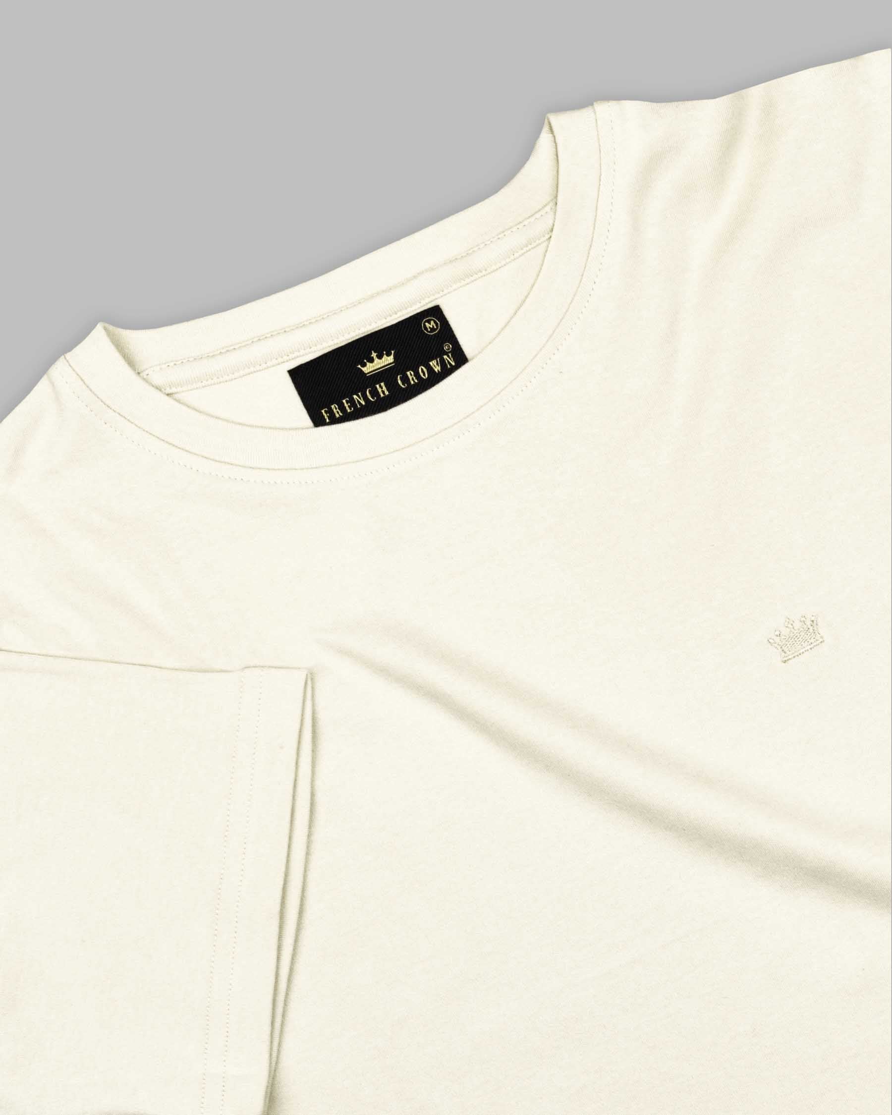 Cream Super Soft Organic Cotton T-Shirt TS314-M, TS314-S, TS314-L, TS314-XL, TS314-XXL