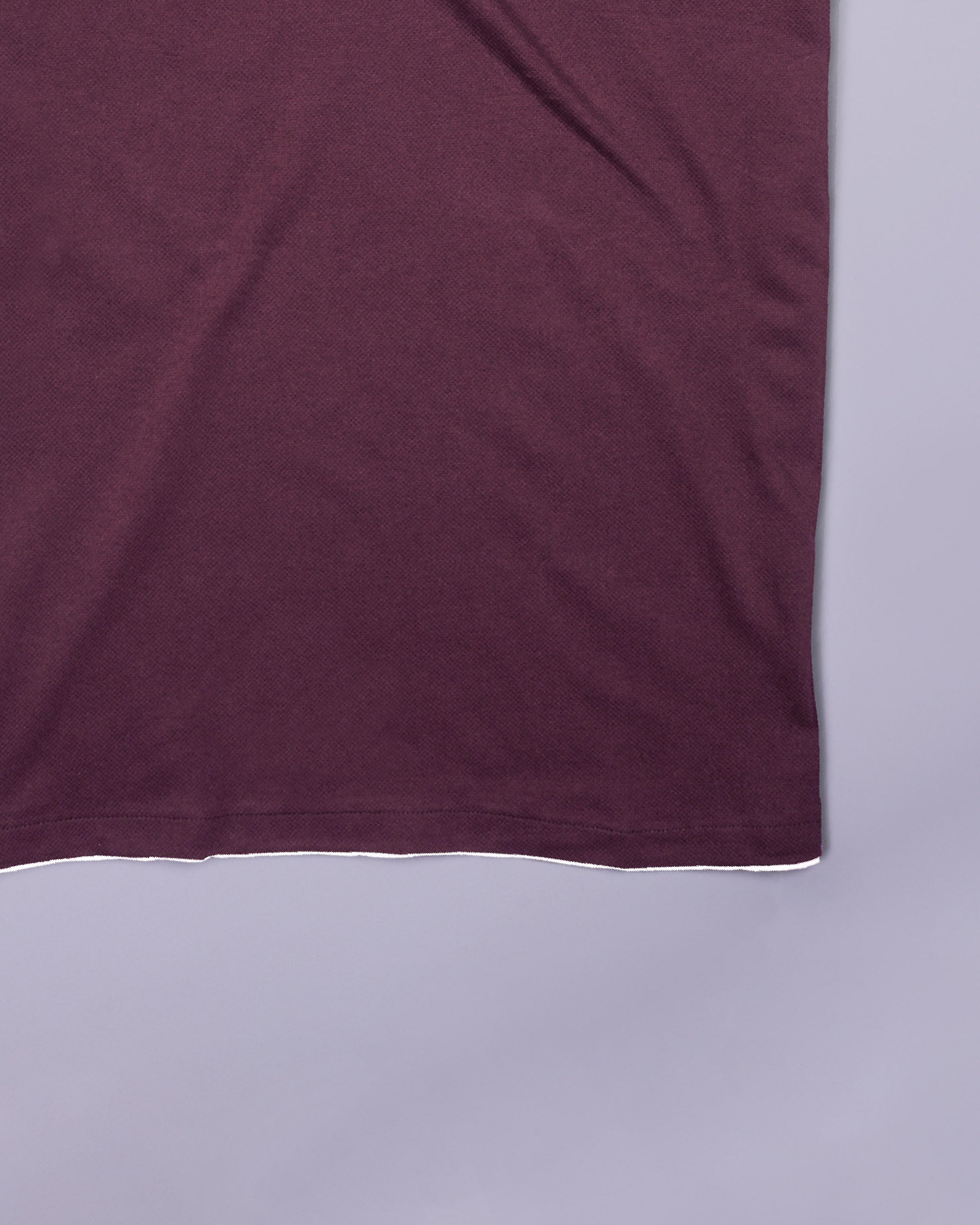 Burgundy Super Soft Organic Cotton Pique T-shirt