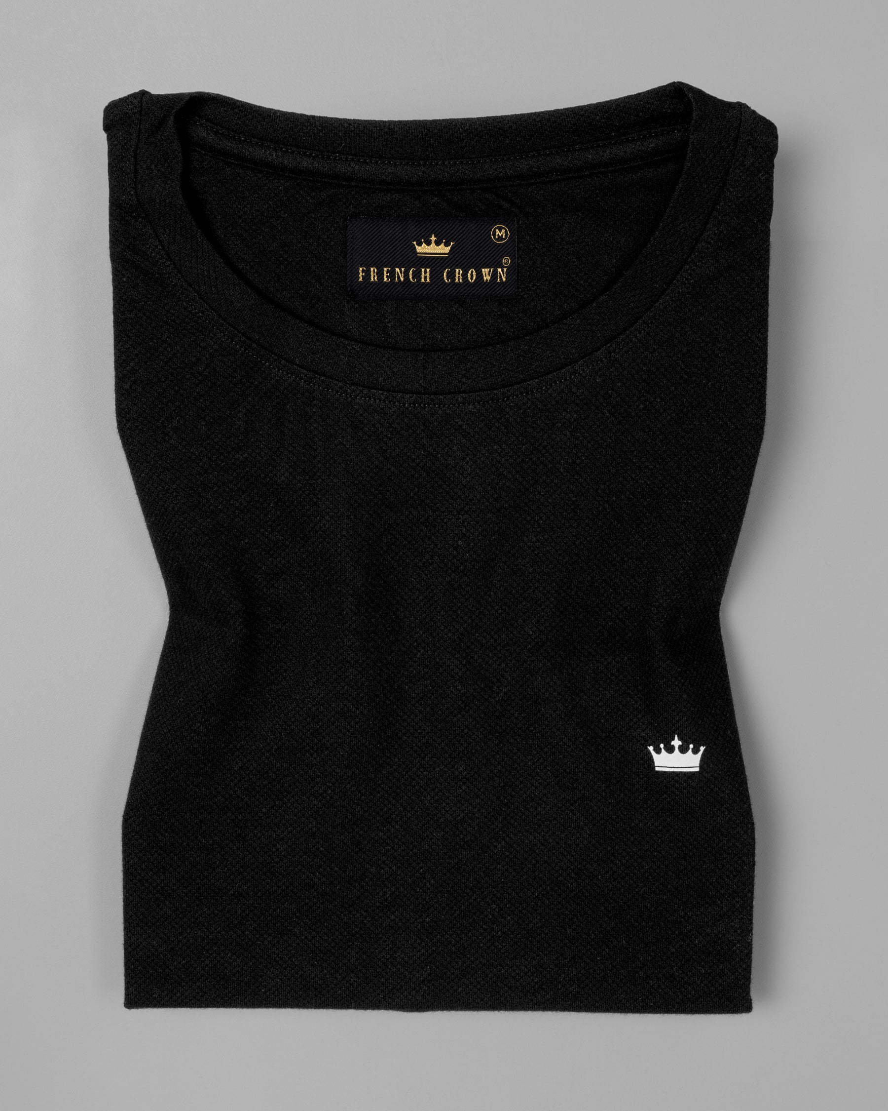 Jade Black Premium Super Soft Organic Cotton Pique T-shirt