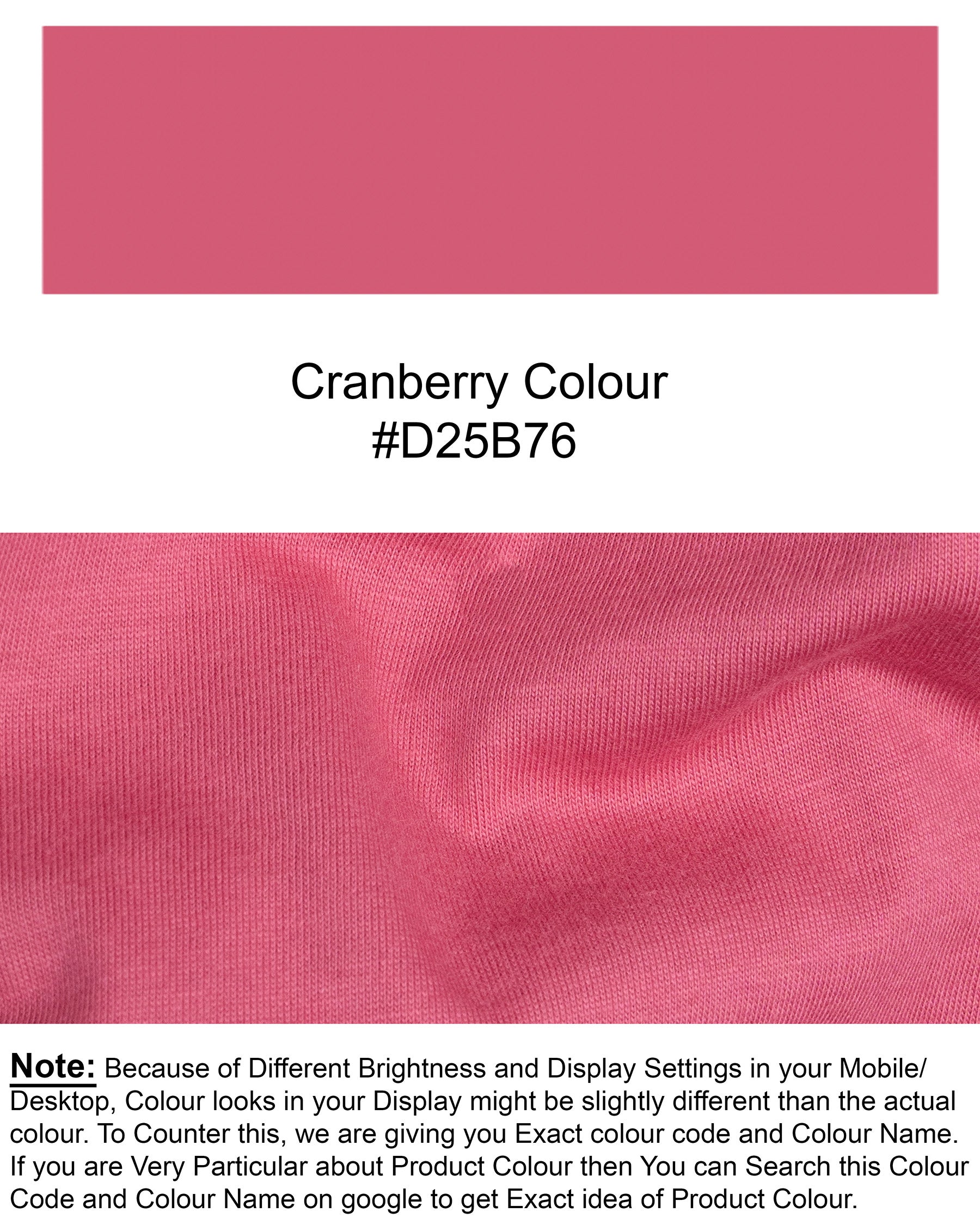 Cranberry Super Soft Organic Cotton T-shirt