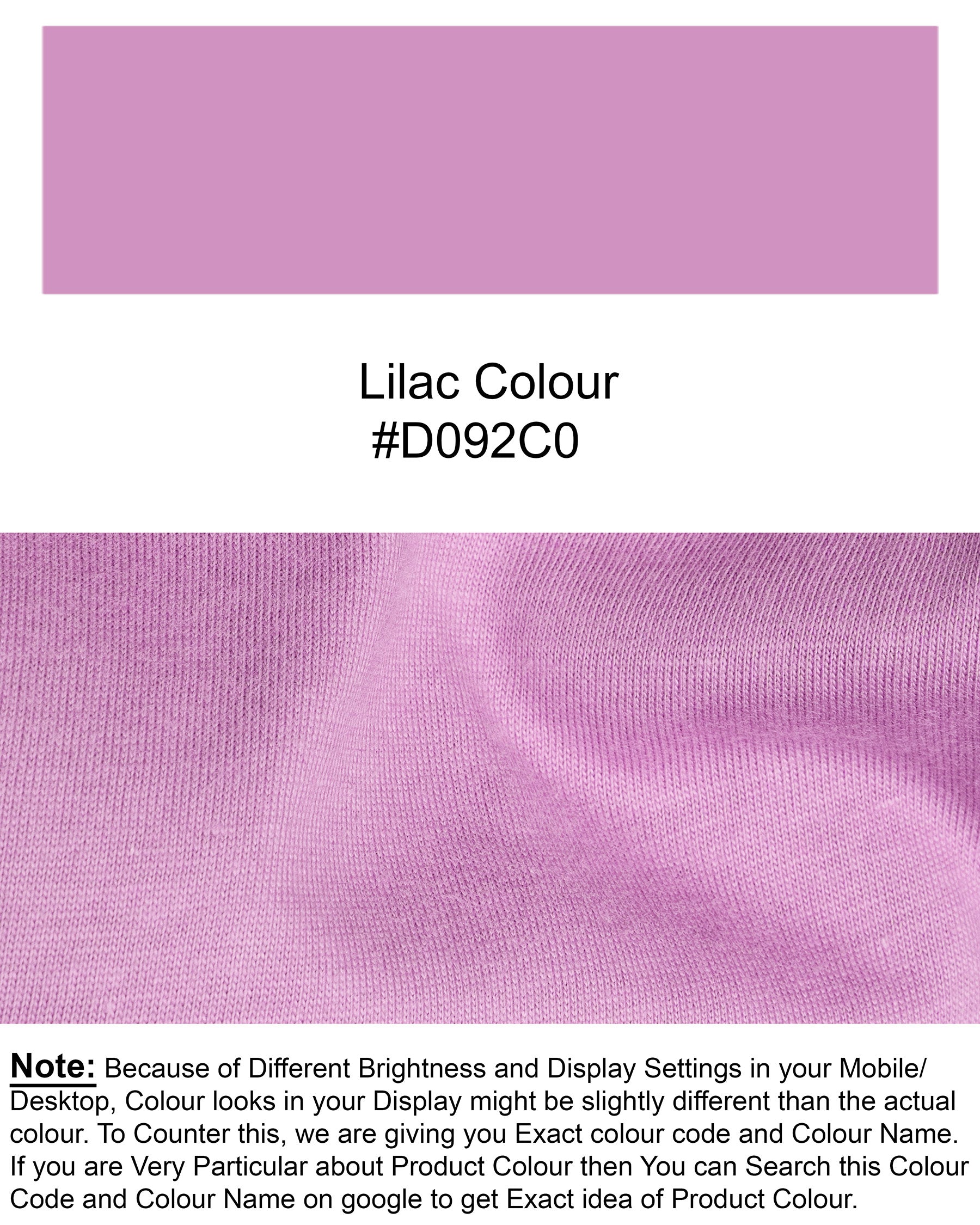 Lilac Super Soft Organic Cotton T-shirt TS377-S, TS377-M, TS377-L, TS377-XL, TS377-XXL