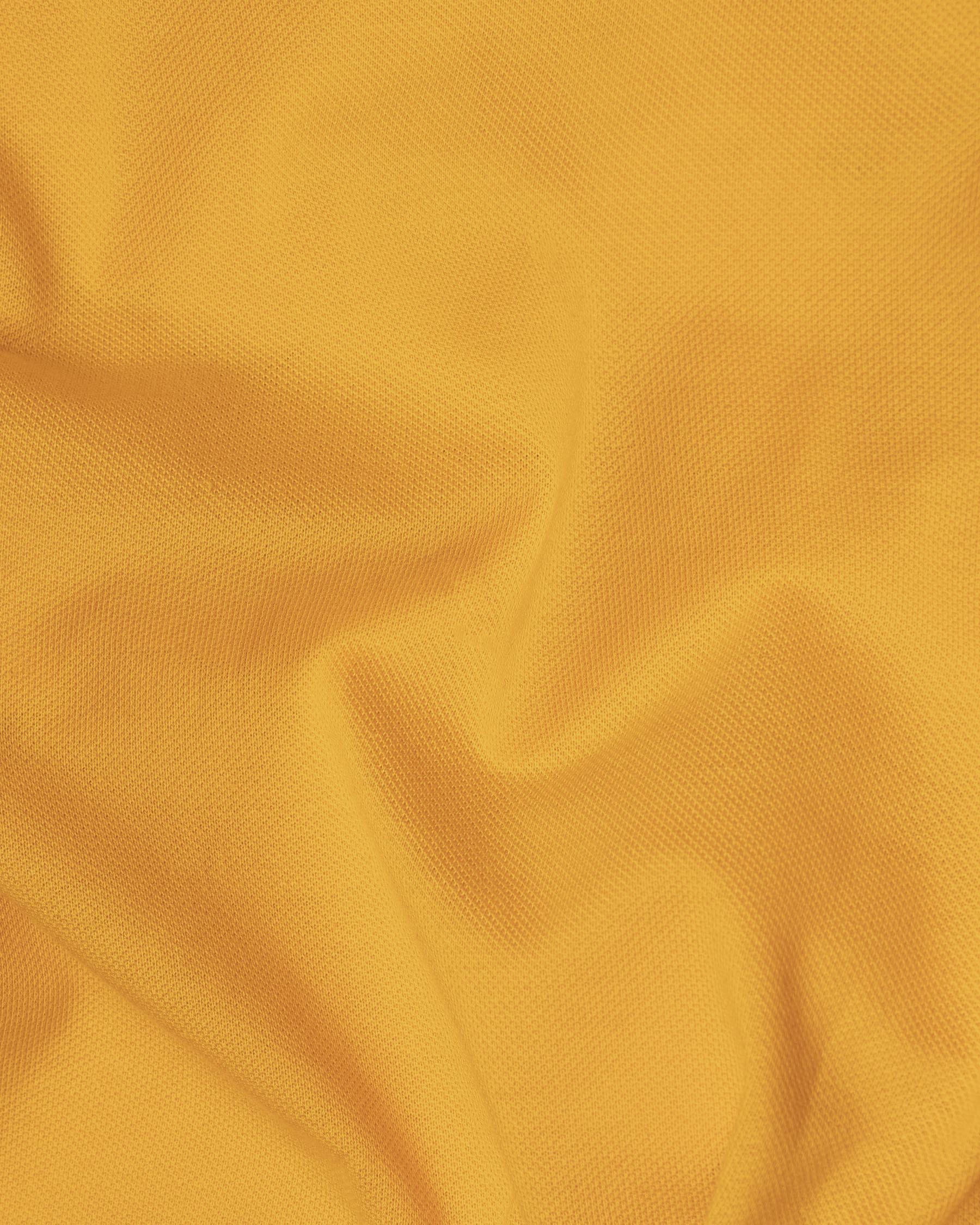 Hokey Pokey yellow Super Soft Premium Cotton Mercerised Pique Polo