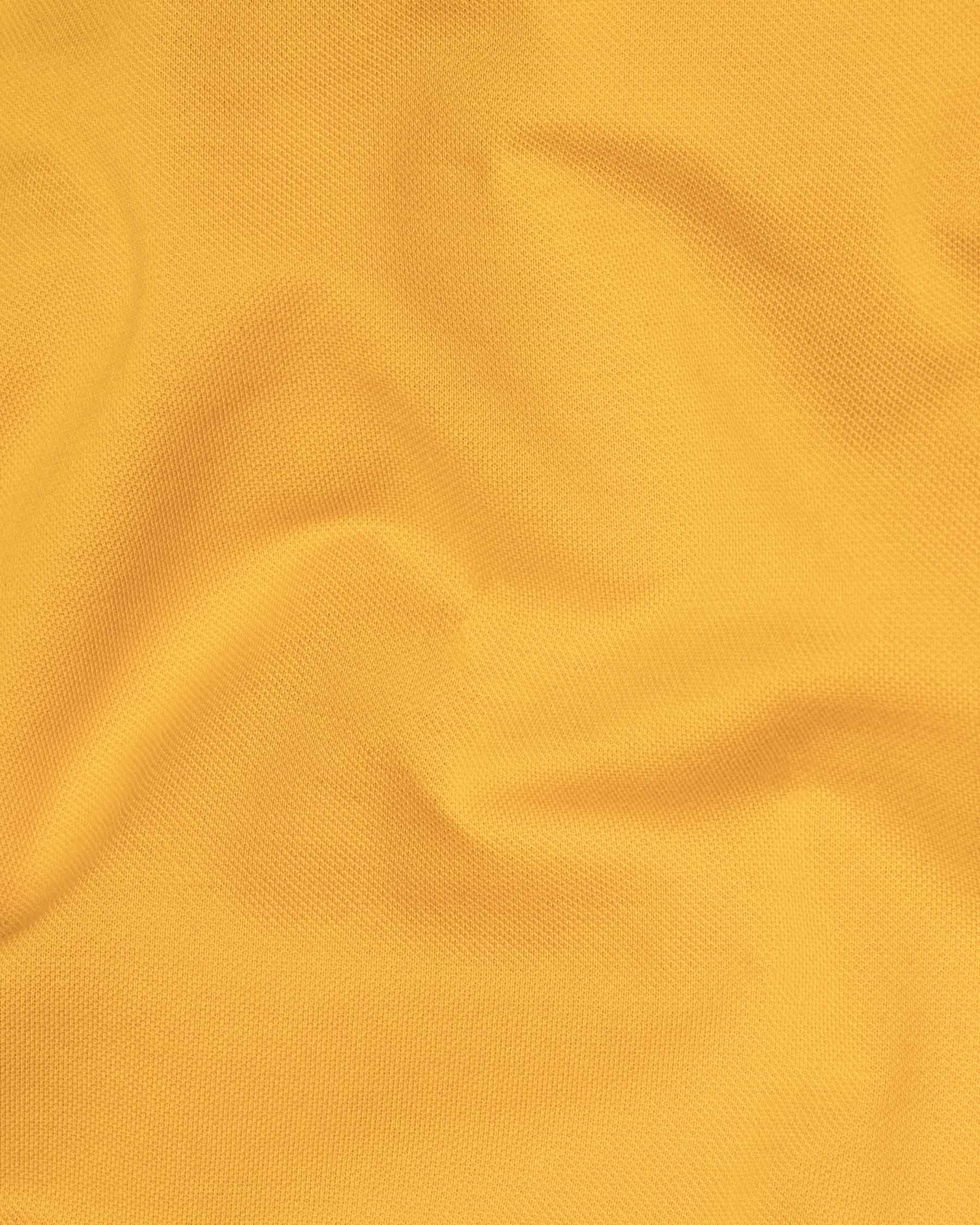 Casablanca Yellow Super Soft Premium Cotton Mercerised Pique Polo