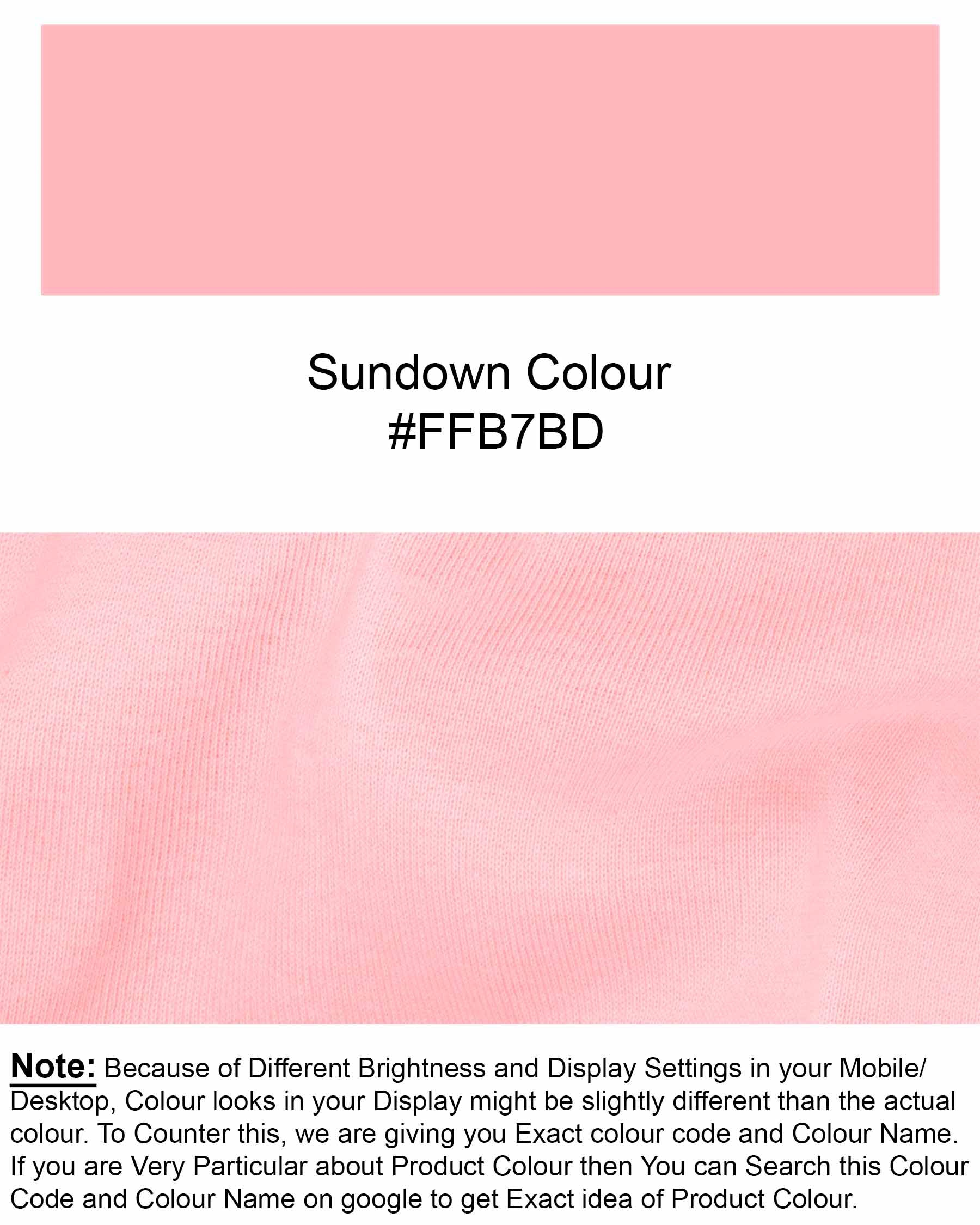 Sundown Pink Full Sleeve Premium Cotton Jersey Sweatshirt TS440-S, TS440-M, TS440-L, TS440-XL, TS440-XXL