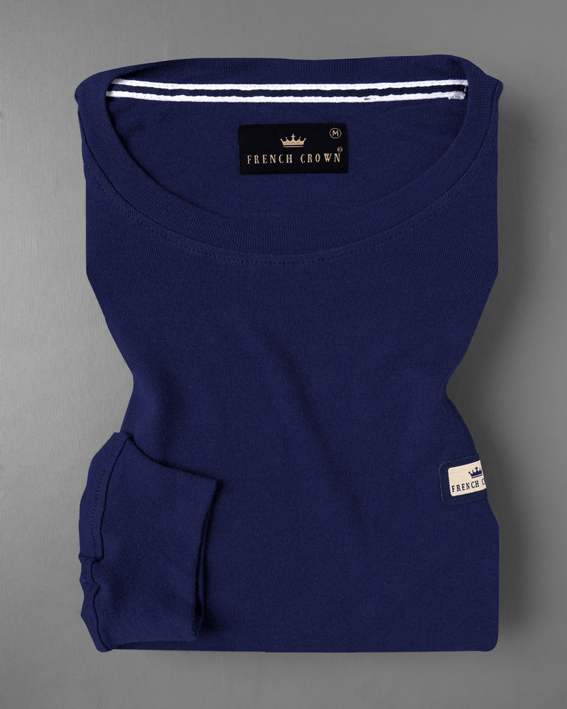 Bunting Blue Full Sleeve Super Soft Premium Cotton Sweatshirt TS456-S, TS456-M, TS456-L, TS456-XL, TS456-XXL