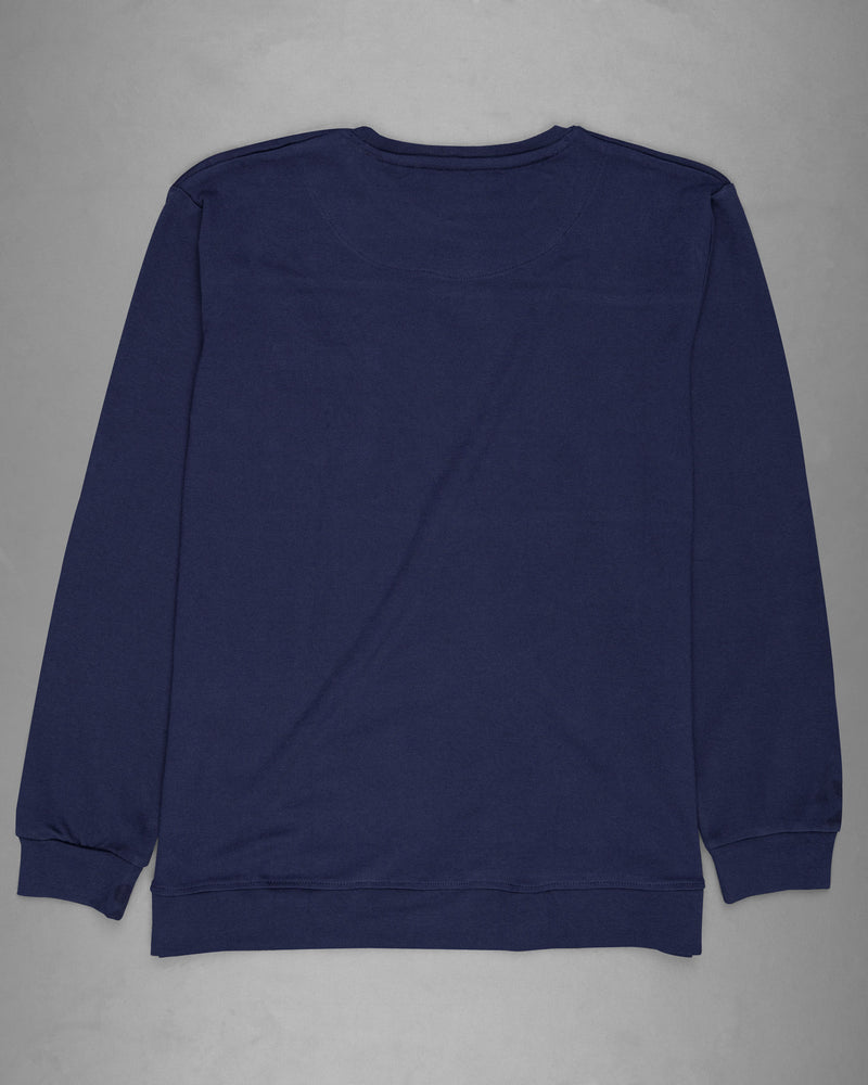 Bunting Blue Full Sleeve Super Soft Premium Cotton Sweatshirt TS456-S, TS456-M, TS456-L, TS456-XL, TS456-XXL