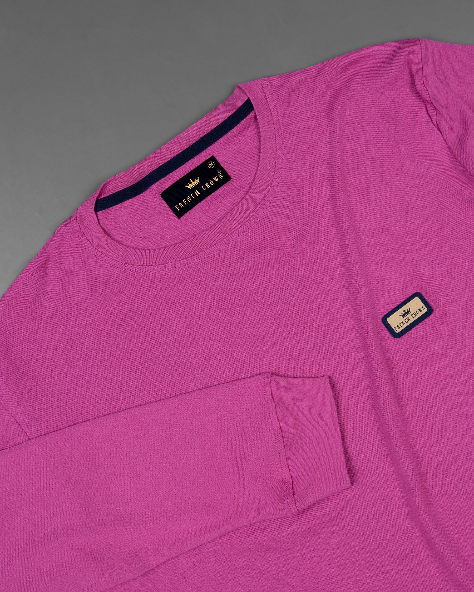 Mulberry Pink Full Sleeves Super Soft Premium Round Neck Sweatshirt For ...