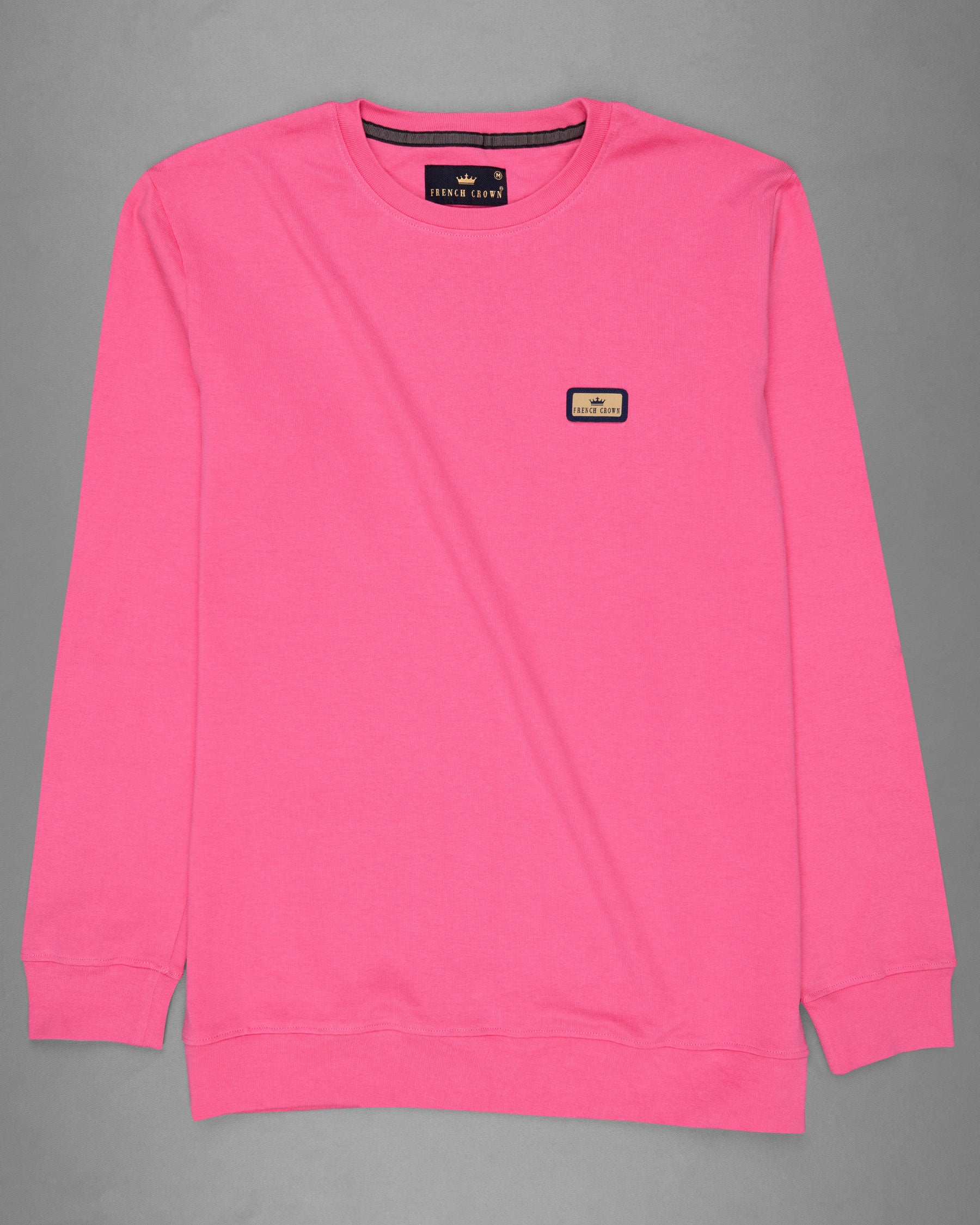 Brick Pink Full Sleeve Premium Cotton Jersey Sweatshirt TS474-S, TS474-M, TS474-L, TS474-XL, TS474-XXL