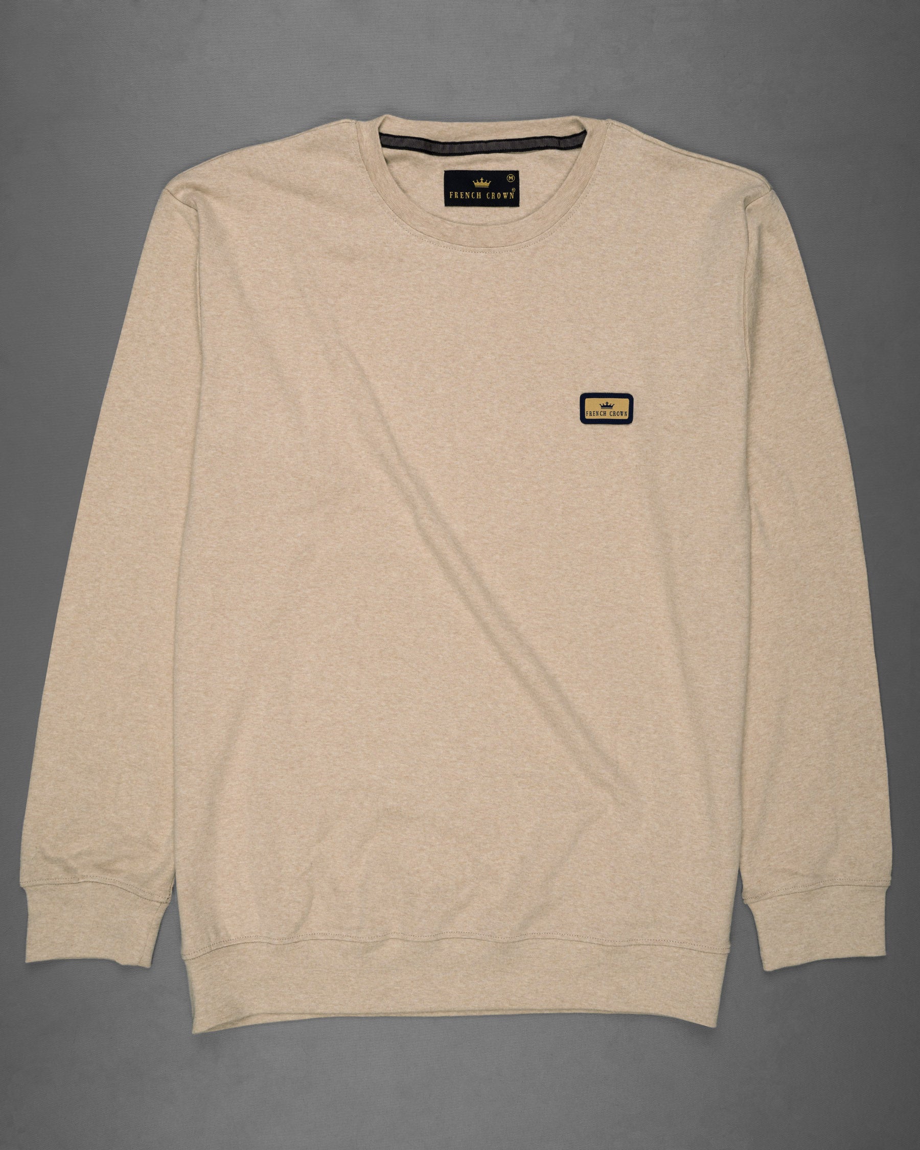 Cashmere Brown Full Sleeve Premium Cotton Jersey Sweatshirt TS476-S, TS476-M, TS476-L, TS476-XL, TS476-XXL