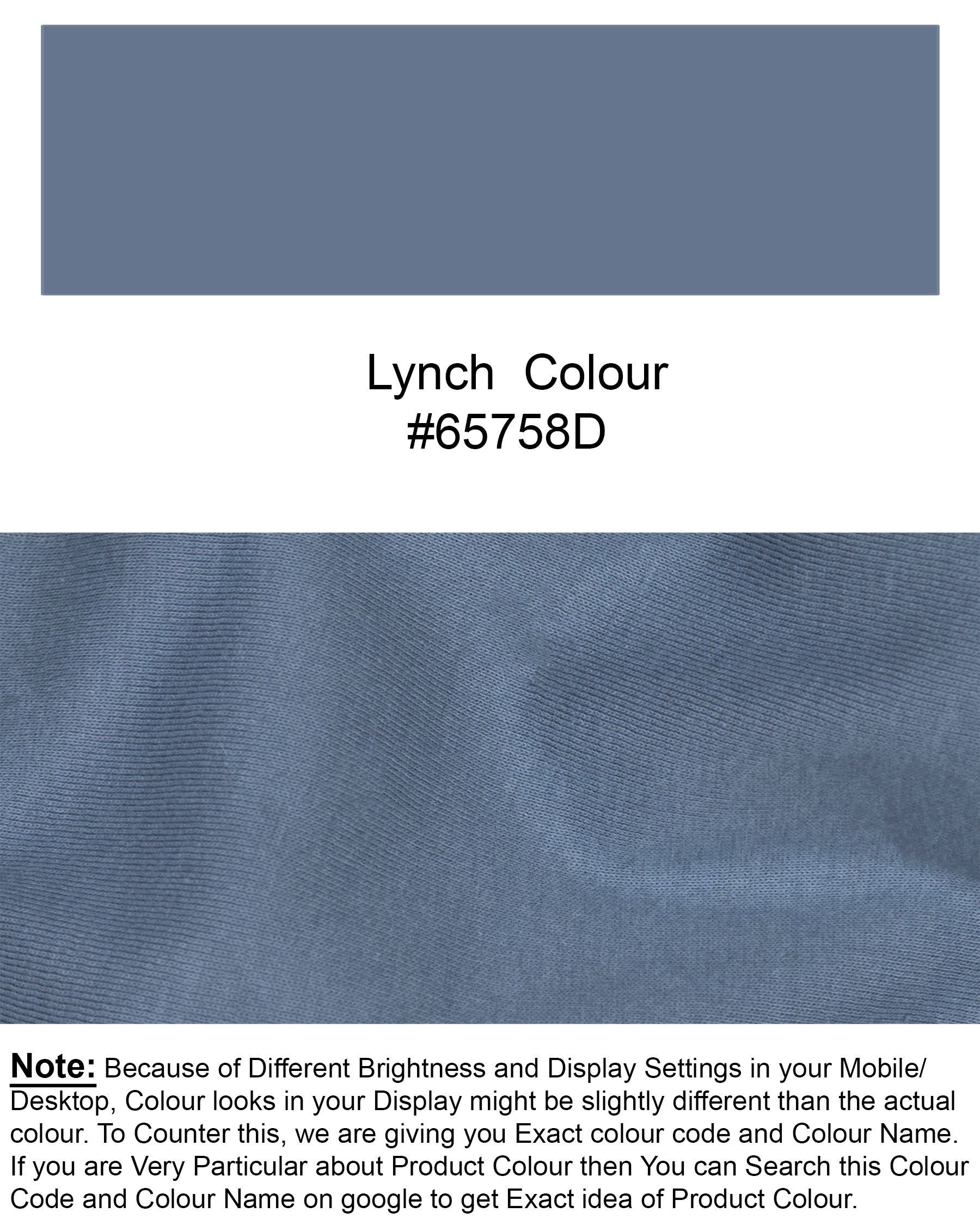 Lynch Blue Full Sleeve Premium Cotton Jersey Sweatshirt TS492-S, TS492-M, TS492-L, TS492-XL, TS492-XXL