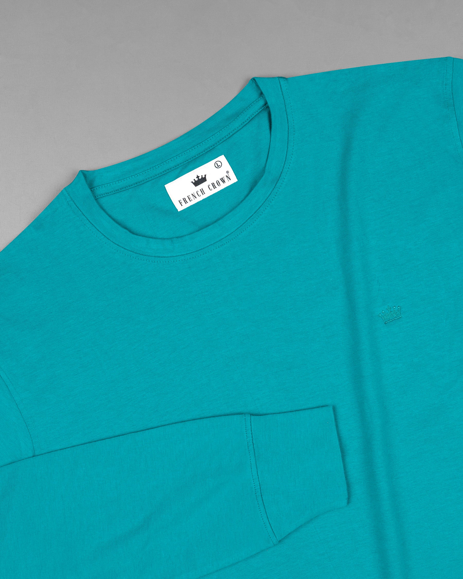 Blue Chill Full Sleeve Premium Cotton Jersey Sweatshirt TS497-S, TS497-M, TS497-L, TS497-XL, TS497-XXL