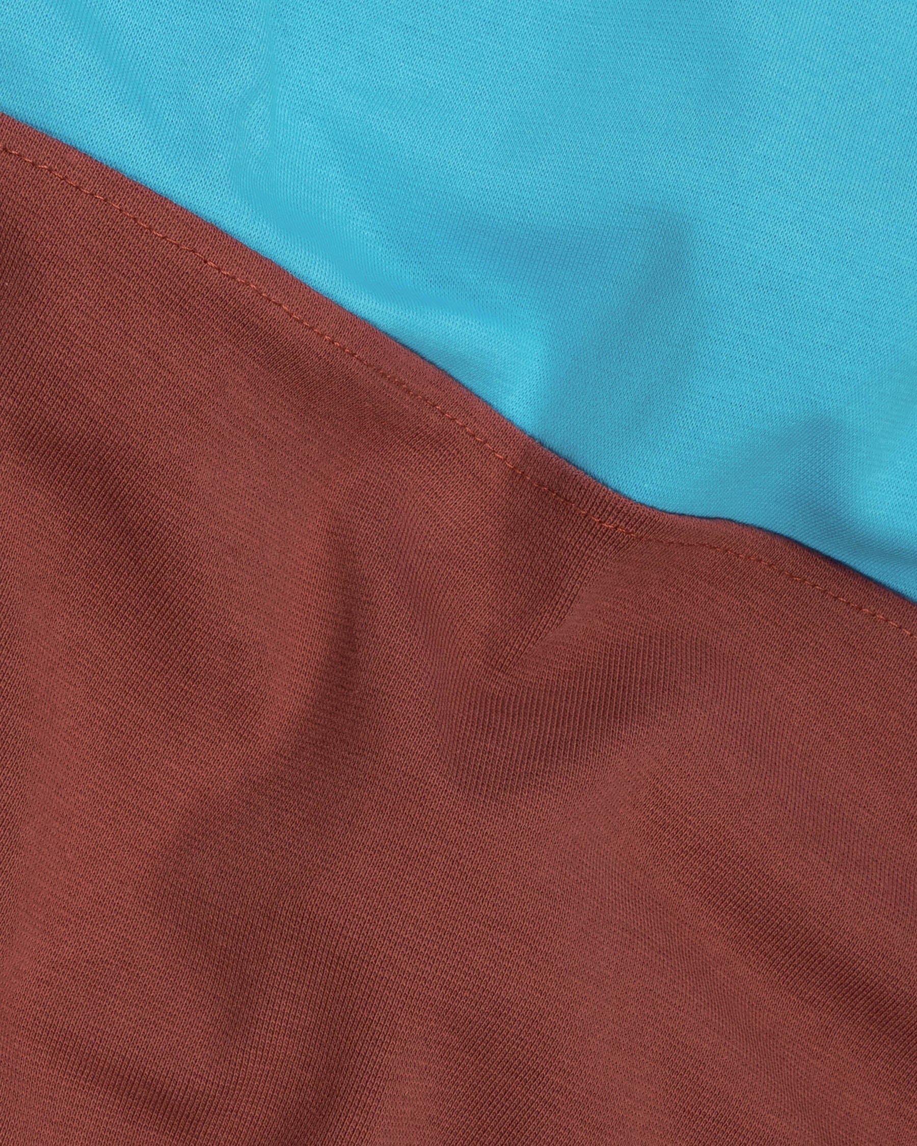 Kenyan Copper and Picton Blue Super Soft Premium Jersey Sweatshirt TS516-S, TS516-M, TS516-L, TS516-XL, TS516-XXL