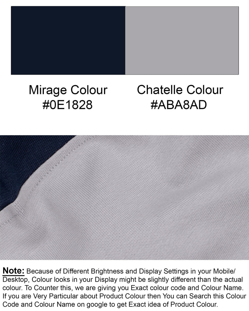 Chatelle Grey with Mirage Blue Super Soft Premium Jersey Sweatshirt TS518-S, TS518-M, TS518-L, TS518-XL, TS518-XXL