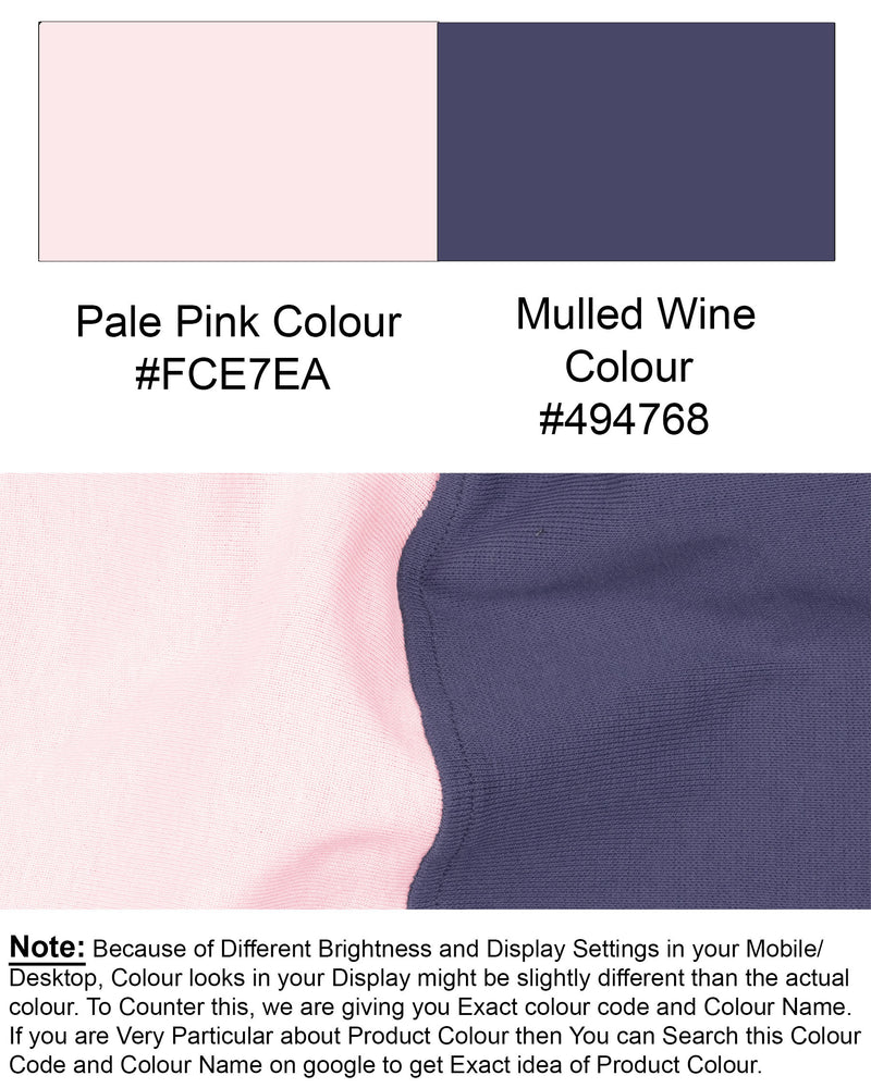 Pale Pink and Mulled Wine Super Soft Premium Jersey Sweatshirt TS519-S, TS519-M, TS519-L, TS519-XL, TS519-XXL