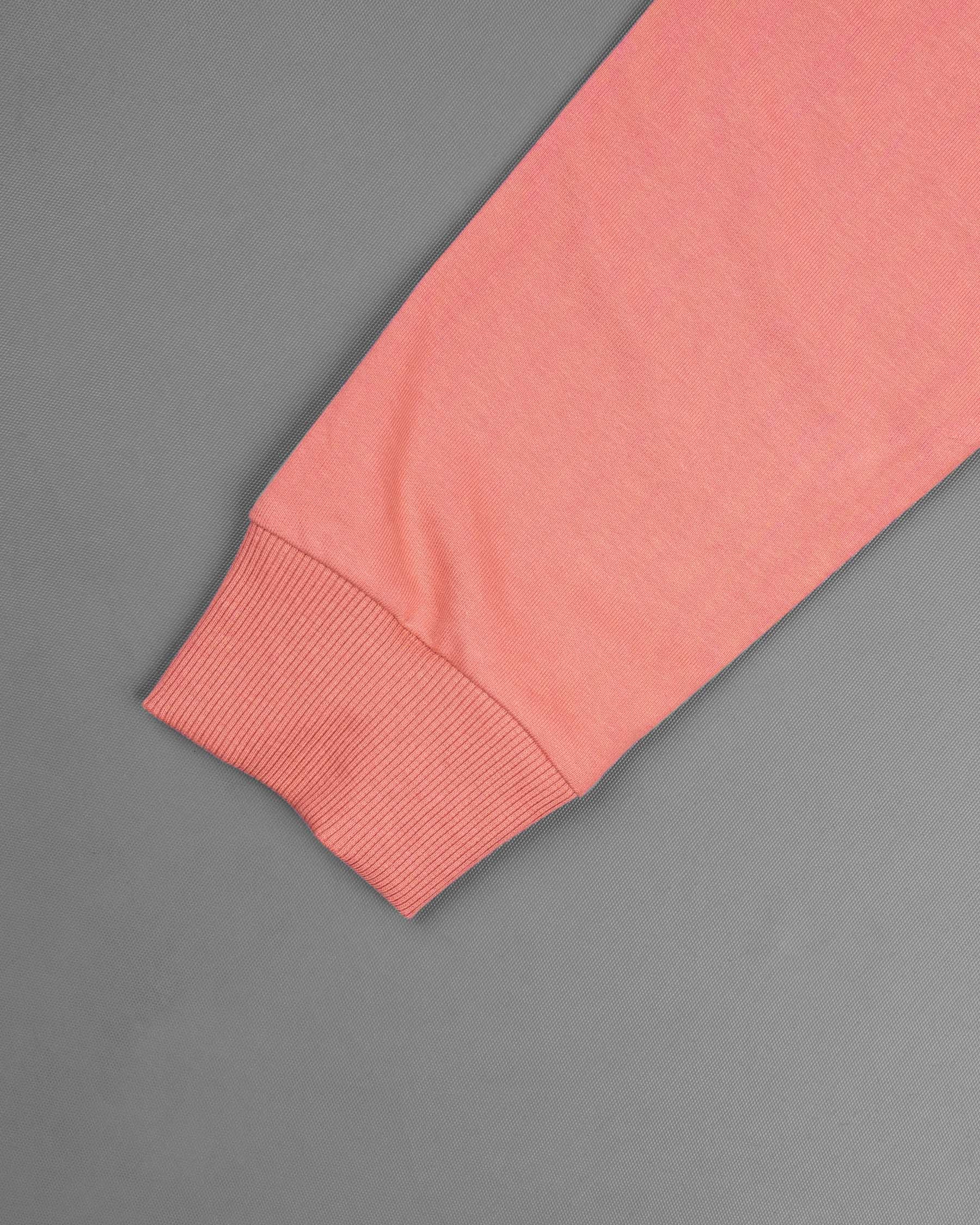 Geraldine Peach Full Sleeves Super Soft Premium Cotton Polo T