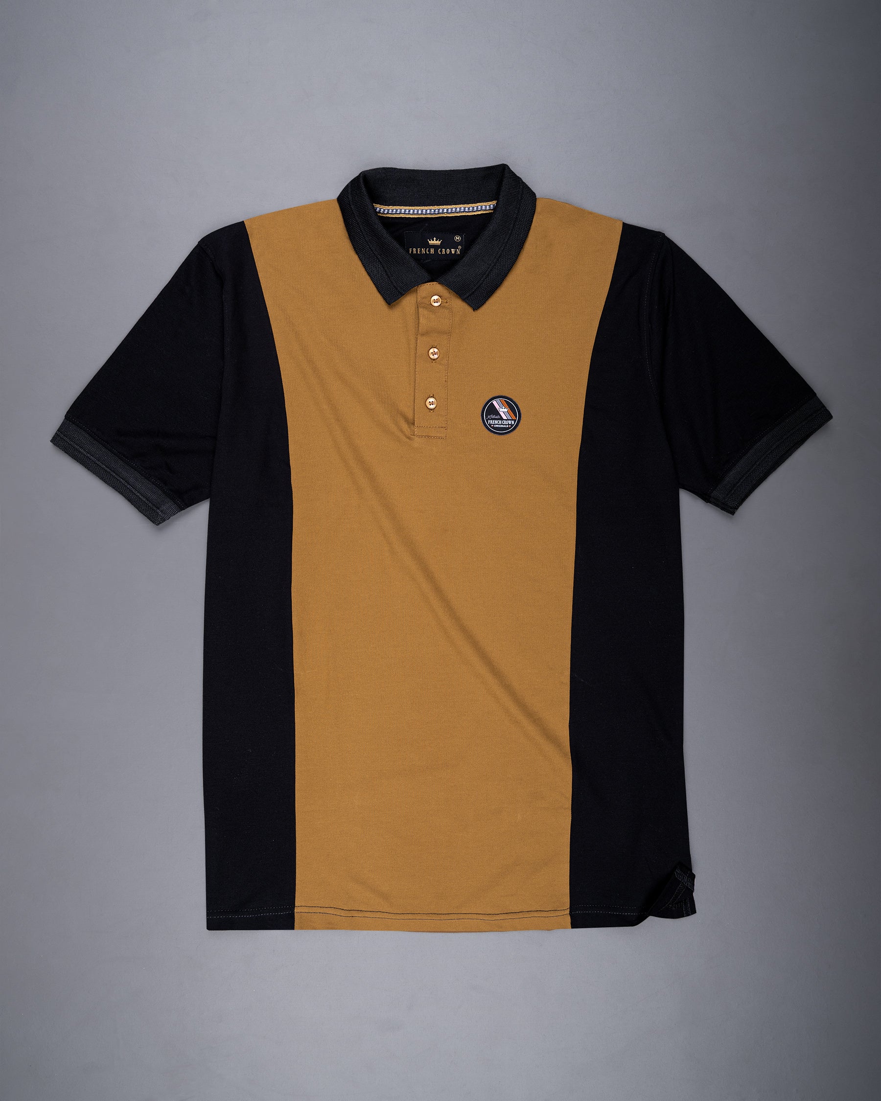 Copper Brown and Black Super Soft Pique Polo T Shirt TS539-S, TS539-M, TS539-L, TS539-XL, TS539-XXL