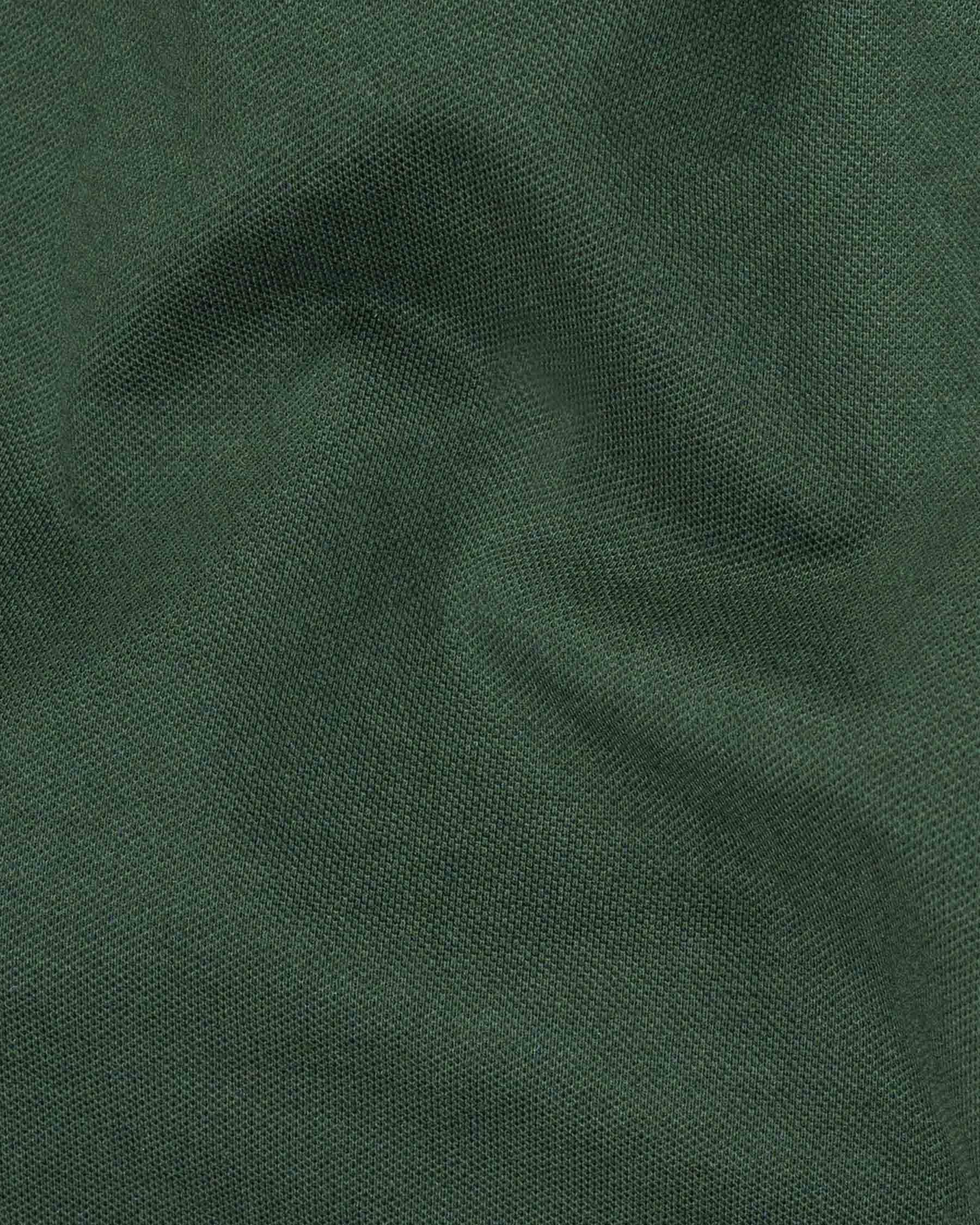 Iridium Green Super Soft Pique Polo Zipper T Shirt TS544-S, TS544-M, TS544-L, TS544-XL, TS544-XXL