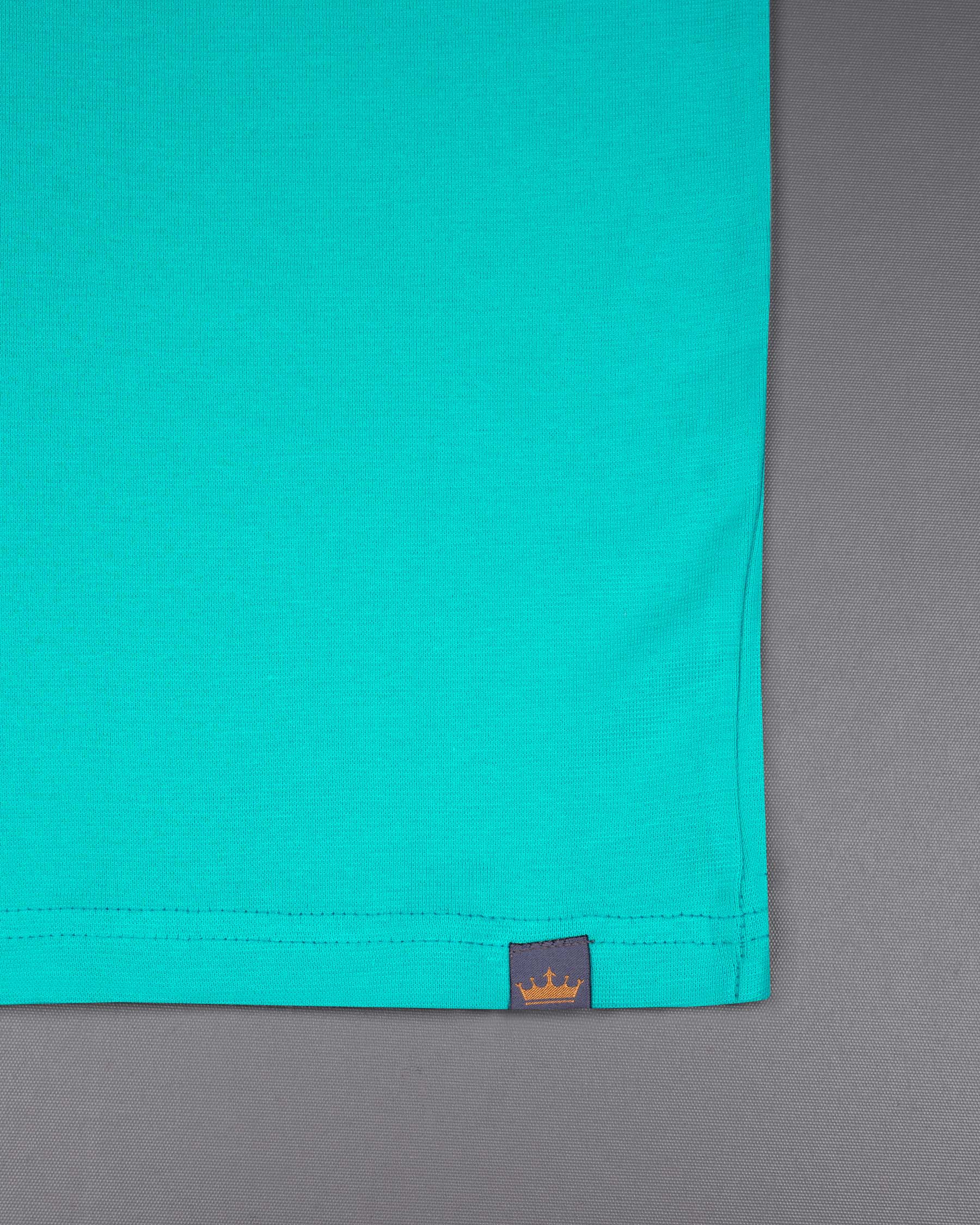 Bright Turquoise Pique Premium Cotton Polo TS554-S, TS554-M, TS554-L, TS554-XL, TS554-XXL, TS554-3XL, TS554-4XL