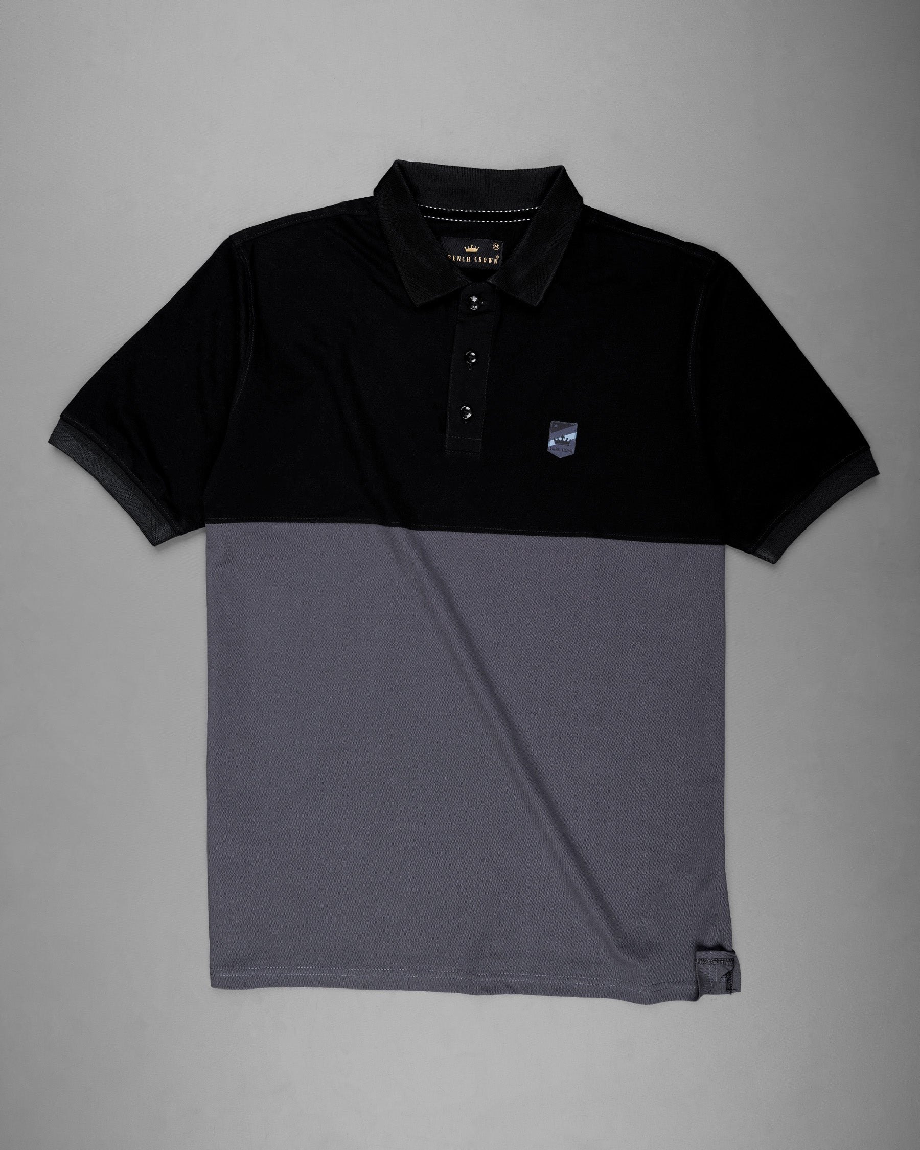 Jade Black and Wenge Grey Super Soft Organic Pique Polo TS561-S, TS561-M, TS561-L, TS561-XL, TS561-XXL, TS561-3XL, TS561-4XL