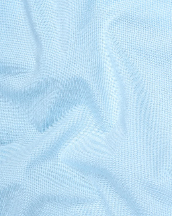 Pale Cerulean Blue Full sleeve Premiums Cotton Pique Polo  TS565-S, TS565-M, TS565-L, TS565-XL, TS565-XXL, TS565-3XL, TS565-4XL
