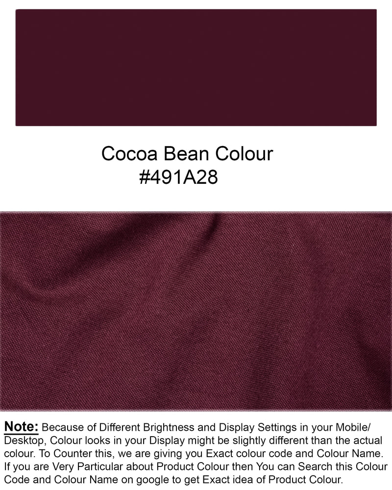 Cocoa Bean Organic Cotton Pique Polo TS566-S, TS566-M, TS566-L, TS566-XL, TS566-XXL, TS566-3XL, TS566-4XL